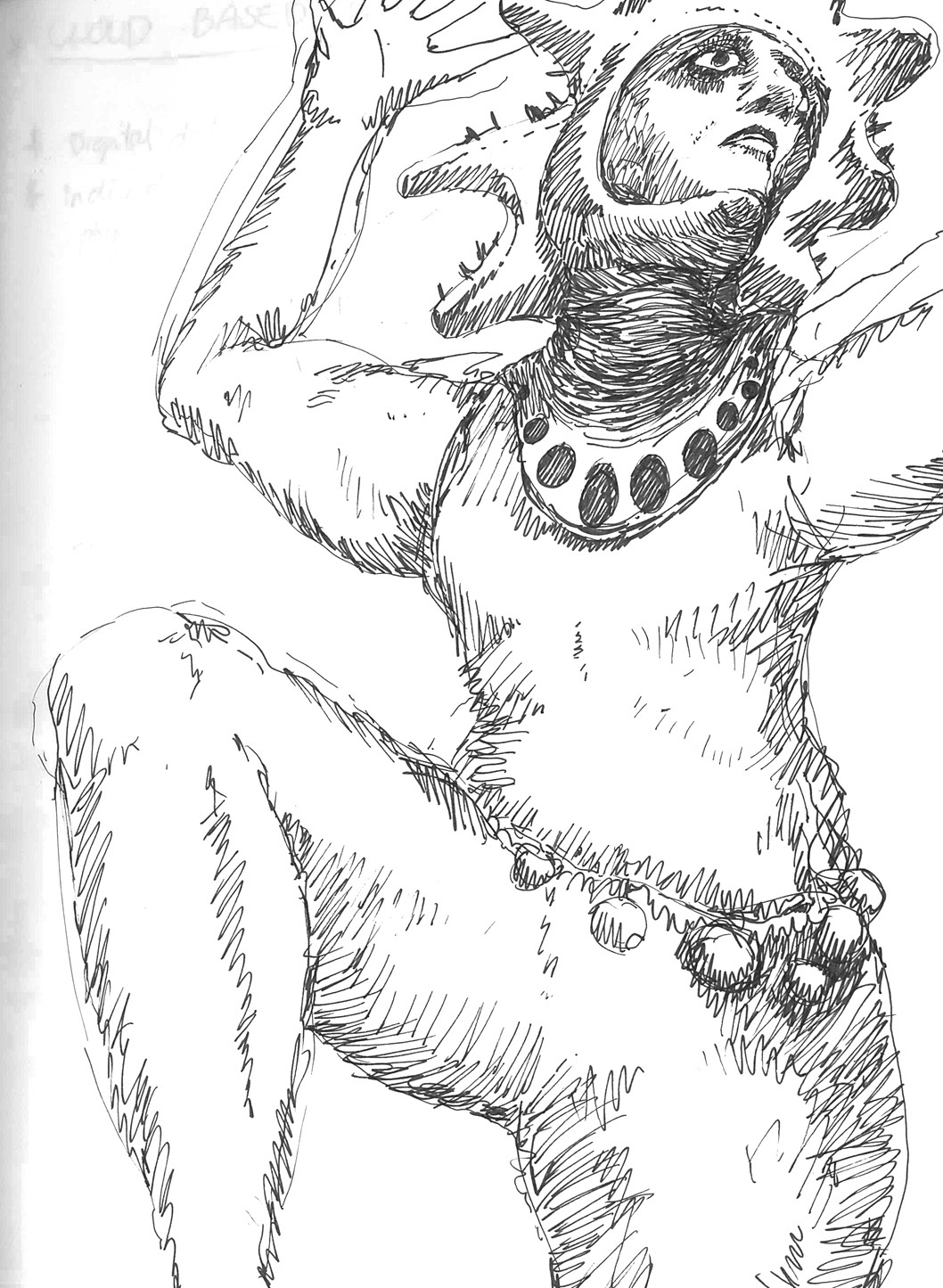 (2021). Sketch of Sira. [Pen and ink on paper]. 210 × 297 mm.