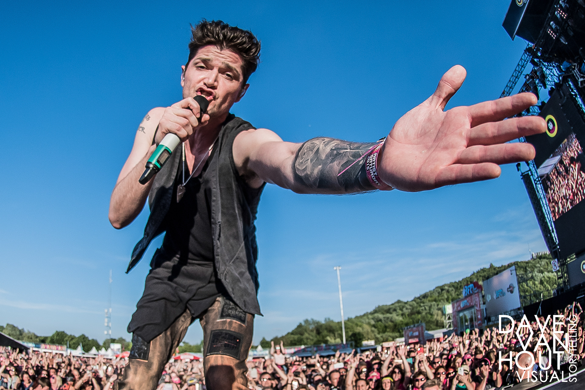 001 The Script - Danny O'Donoghue - Pinkpop 2015
