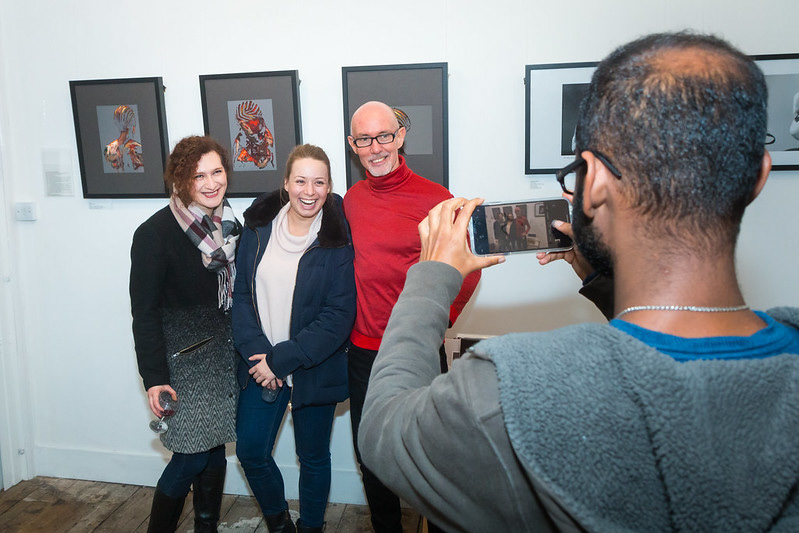 Art exhibition opening