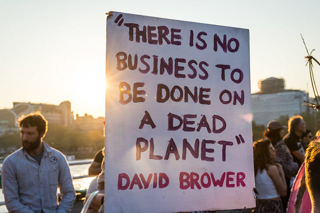 Extinction Rebellion camp (Waterloo Bridge)