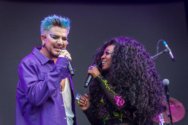 Adam Lambert and Beverley Knight