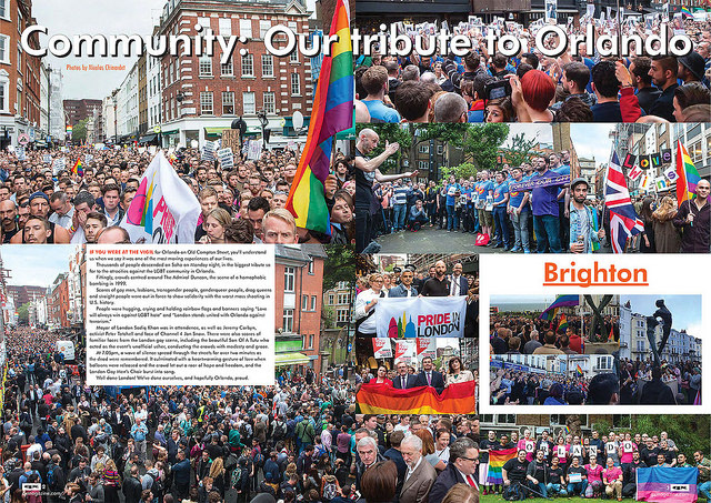 Spread in QX Magazine