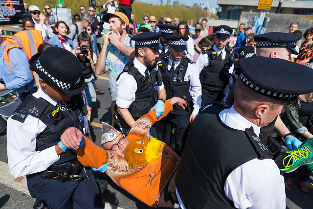 Extinction Rebellion camp (Waterloo Bridge)