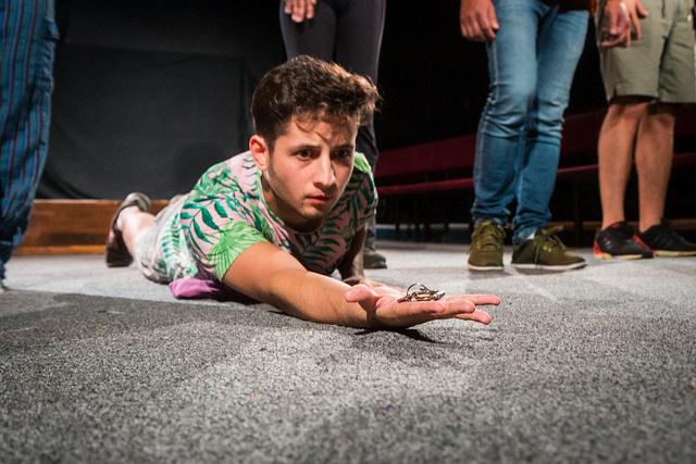 Production shot of Living Latino