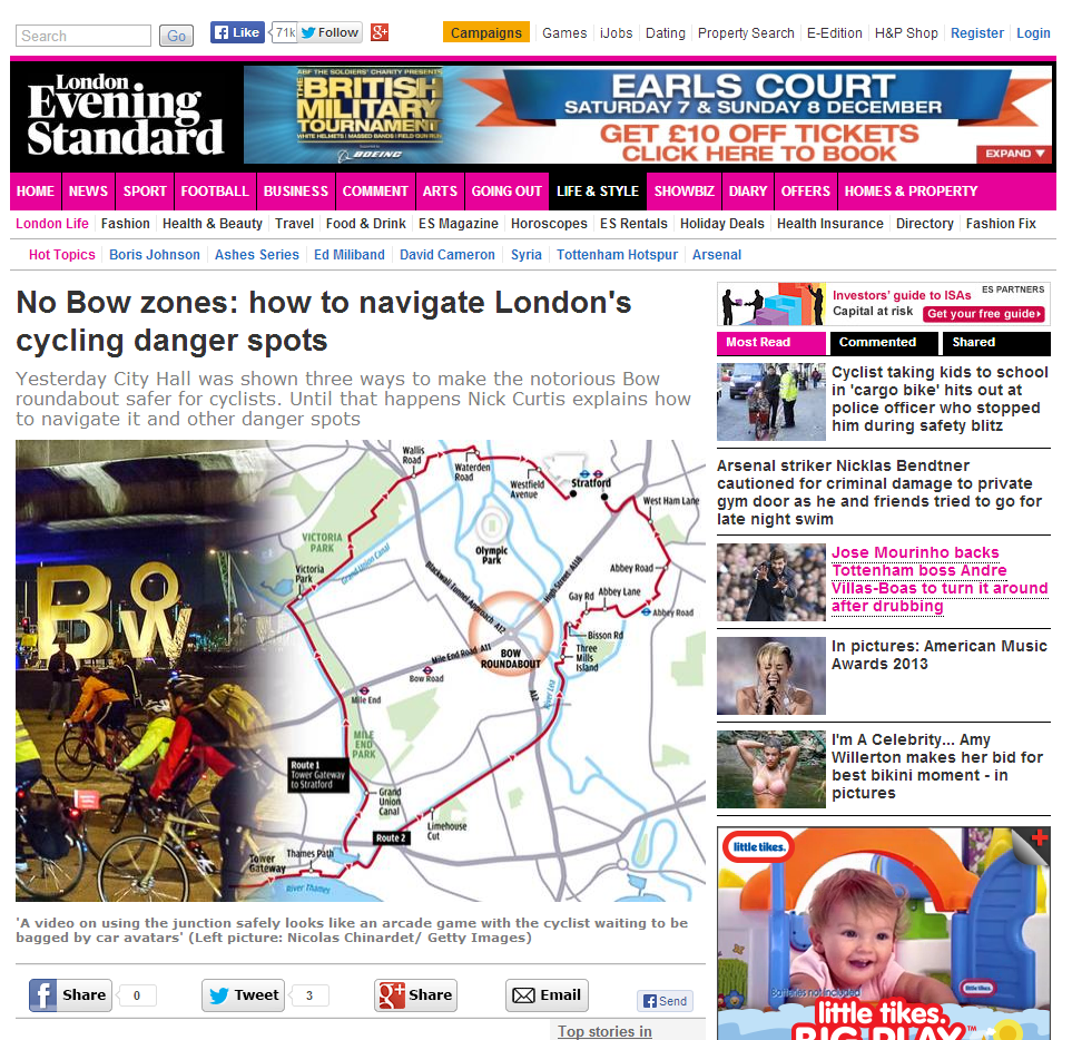 The Evening Standard (web and paper)