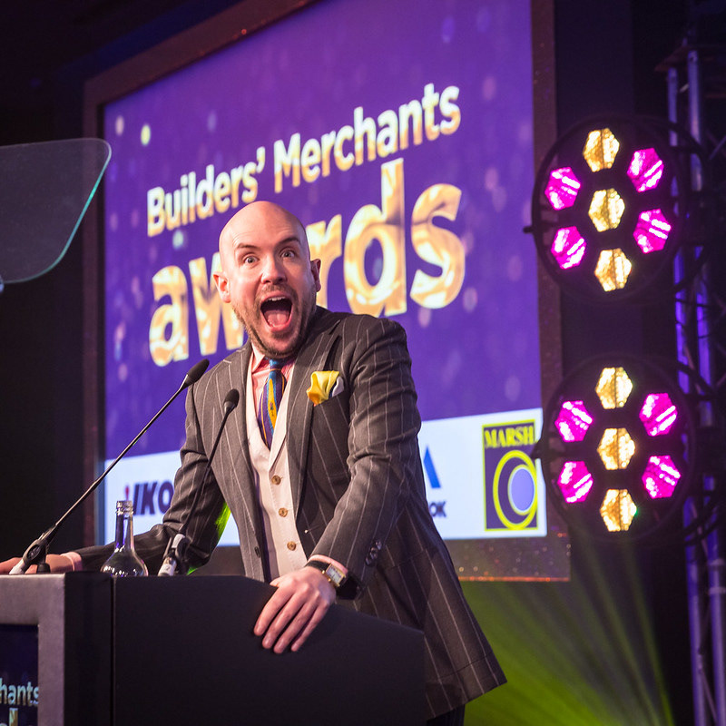 Tom Allen at the 20th Builders Merchants Awards