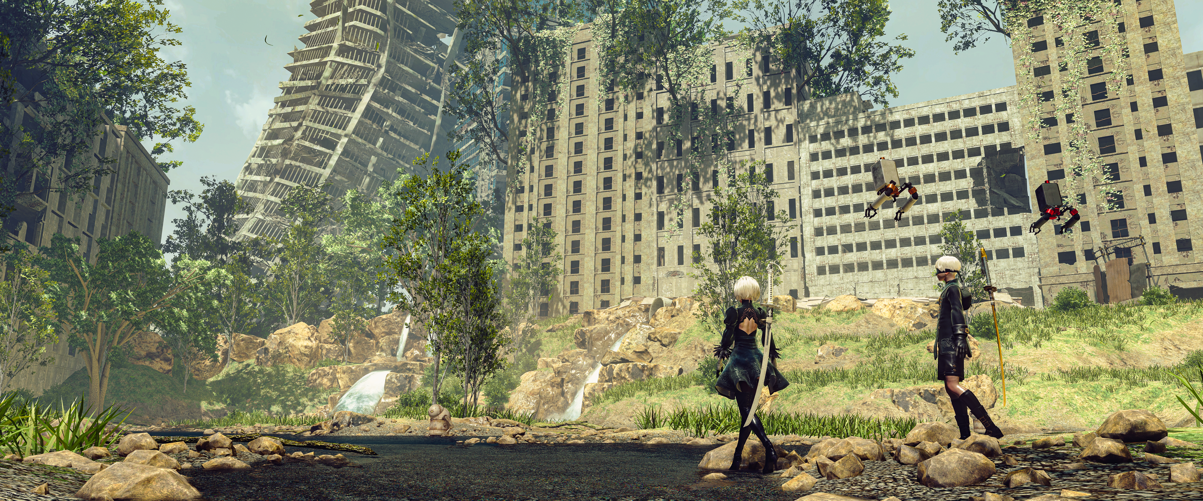 Orkaan Staan voor En Frans Bouma, Virtual and Real Life Photography - NieR: Automata