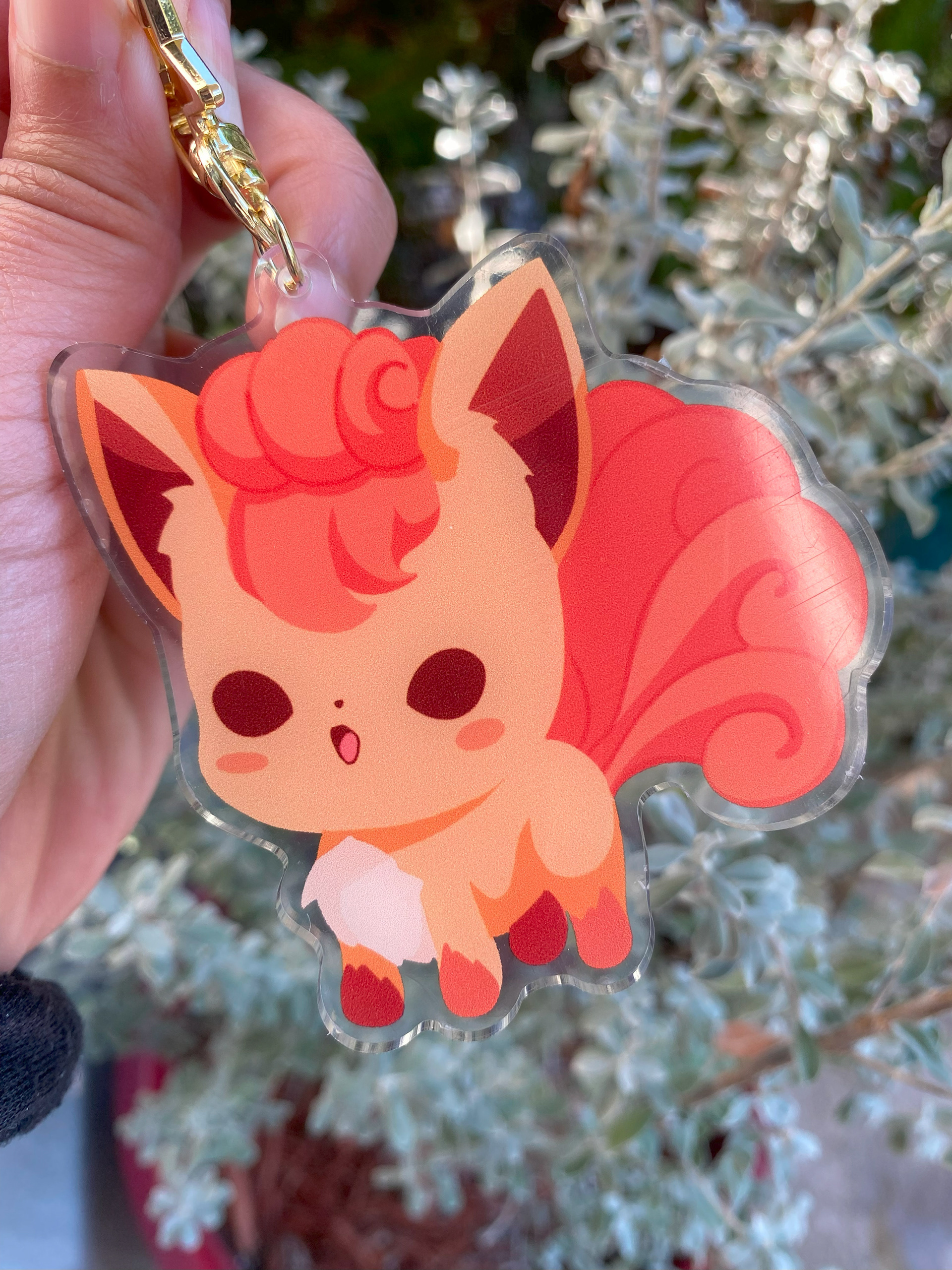 Vulpix Acrylic Charm