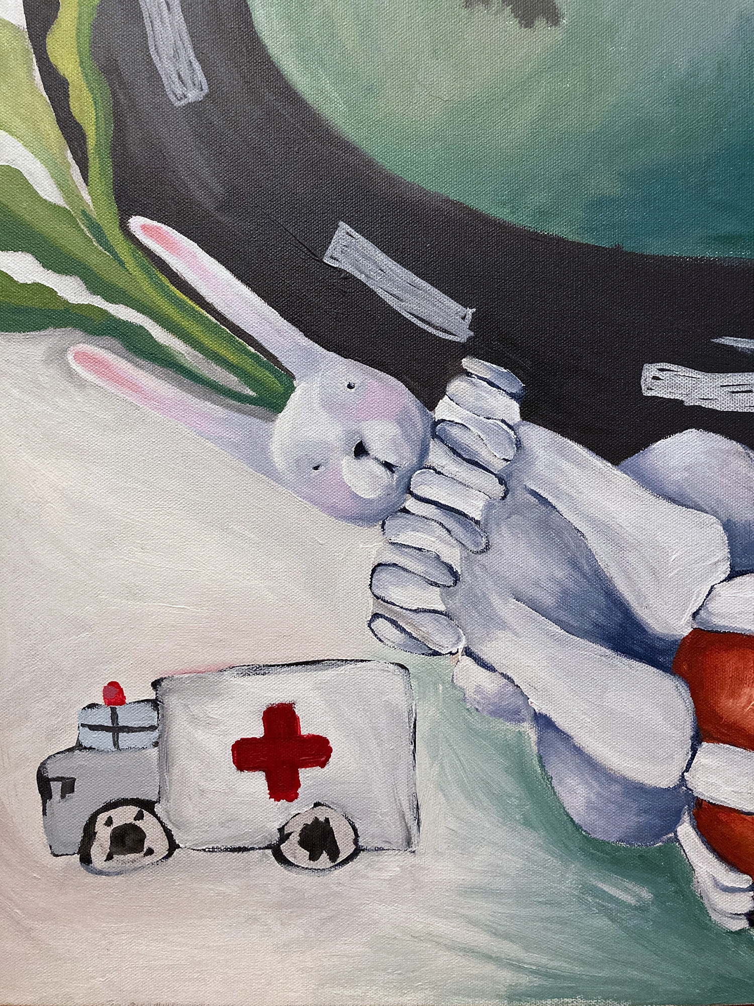 Rabbit and ambulance (Detail)