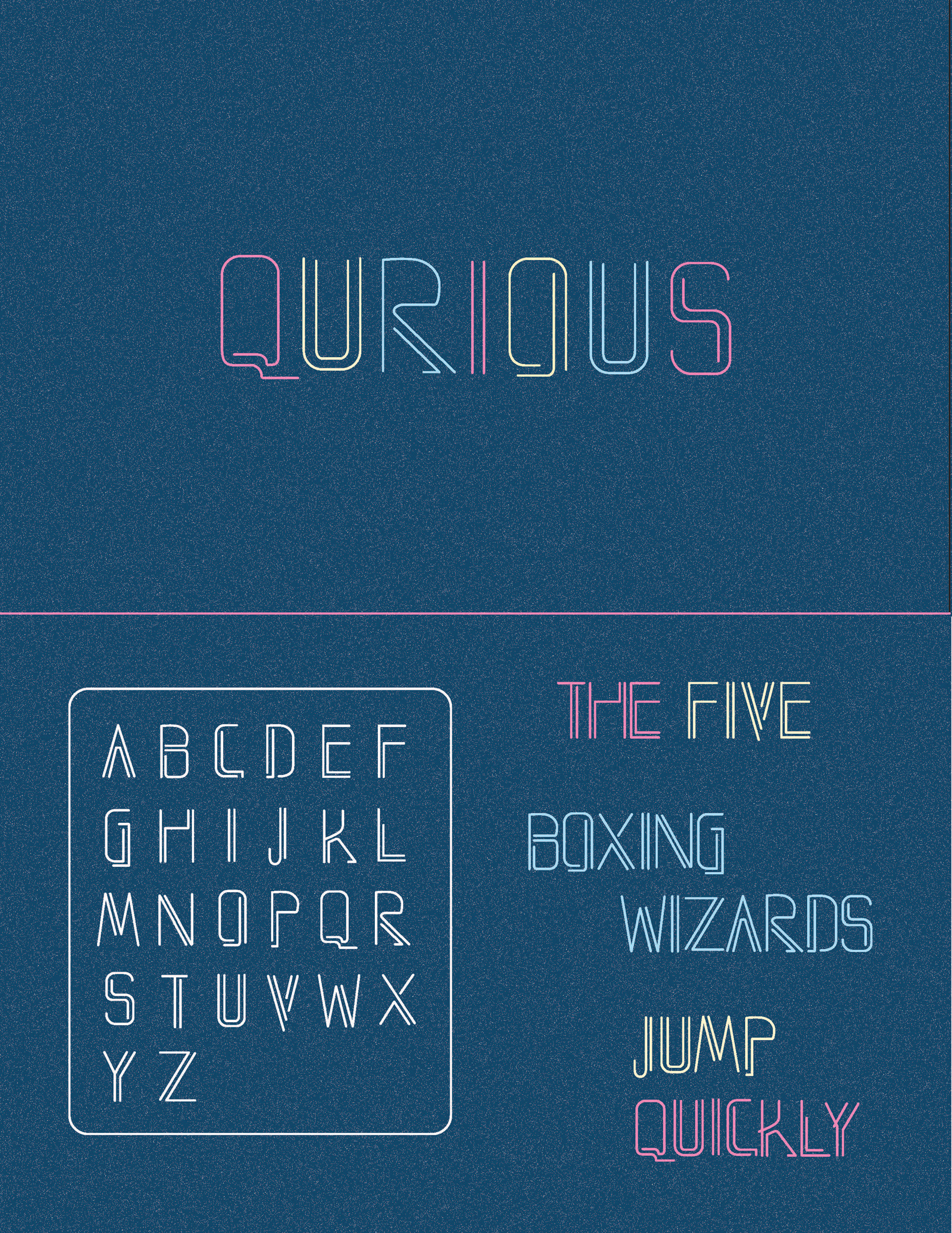 Postcard Design for "QURIOUS"