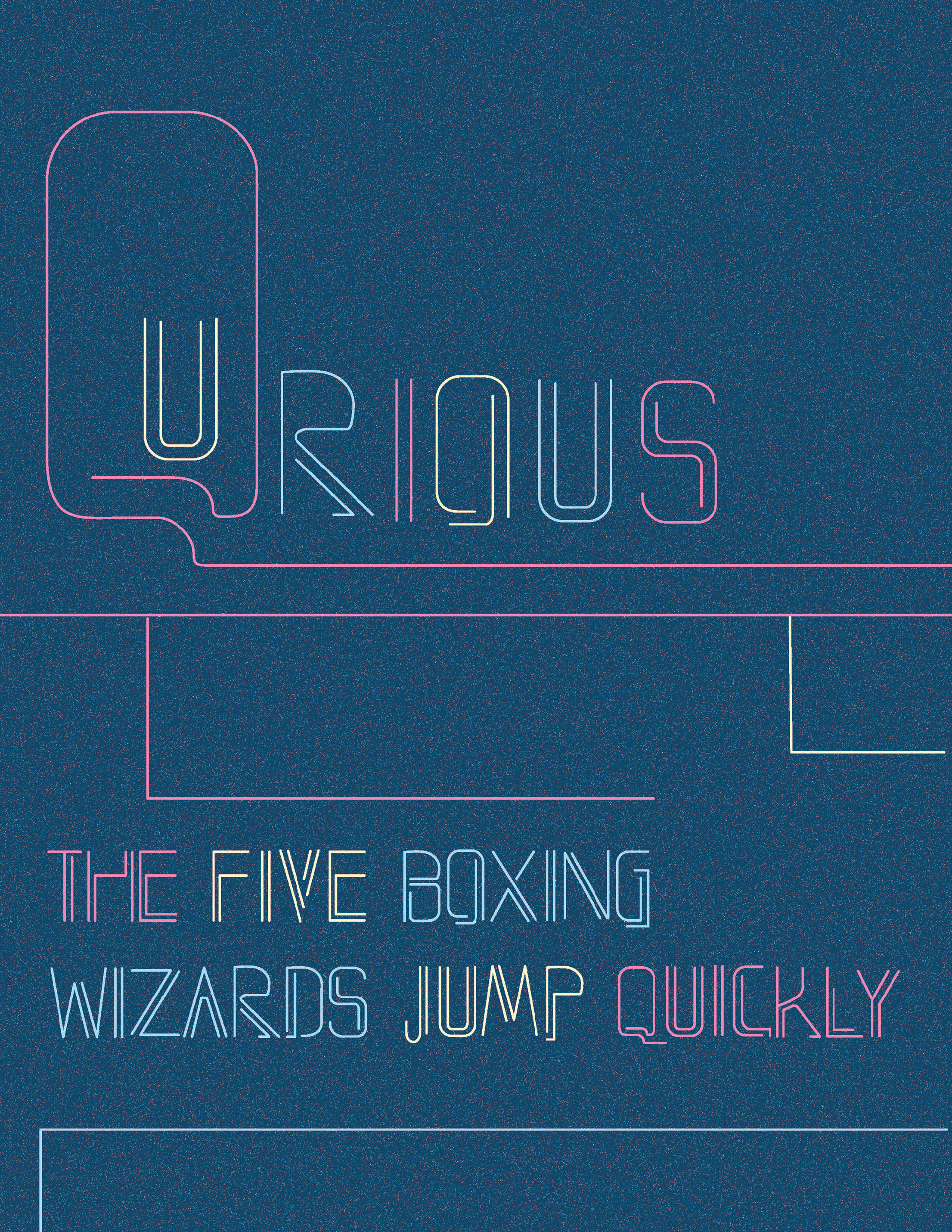 Postcard Design for "QURIOUS"