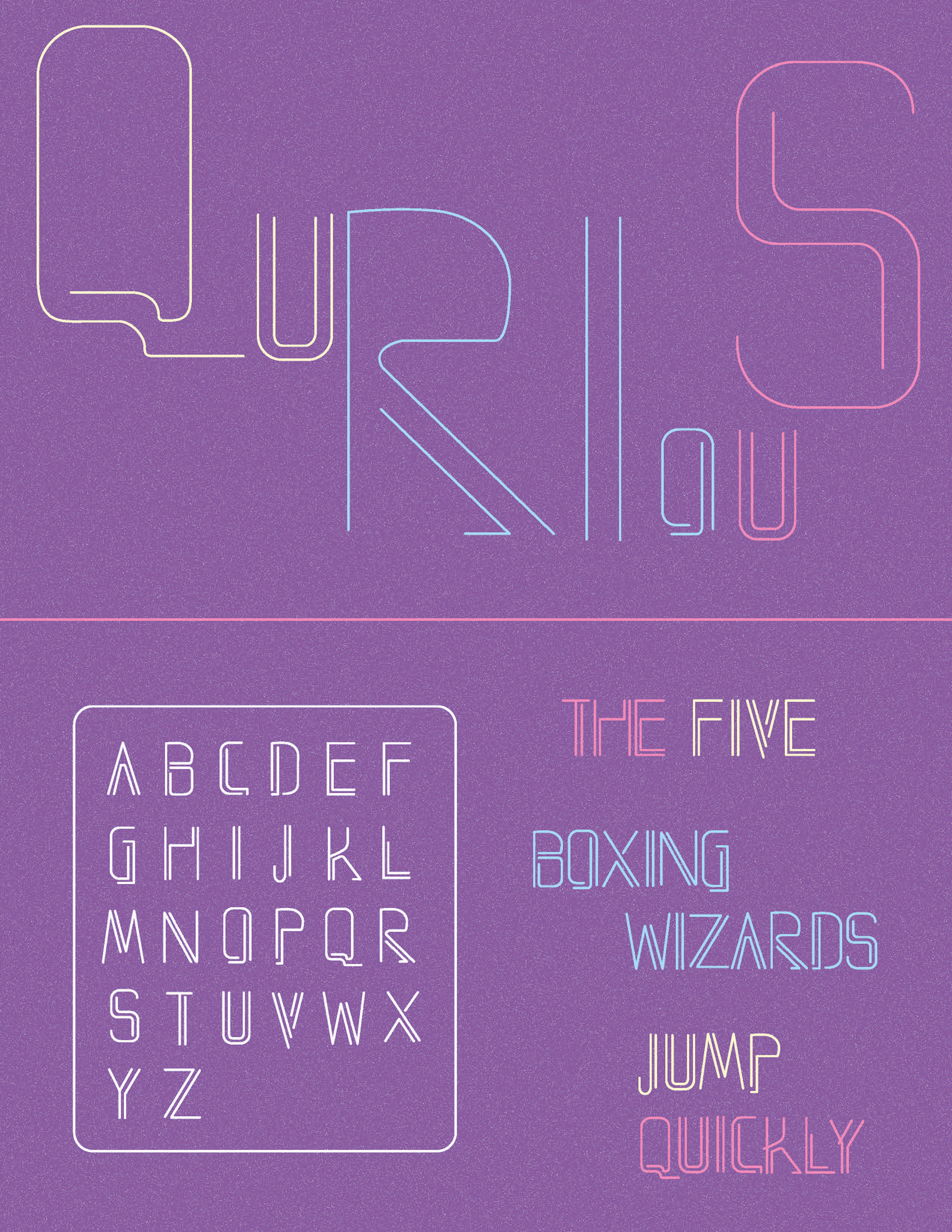 Postcard Design for "QURIOUS"