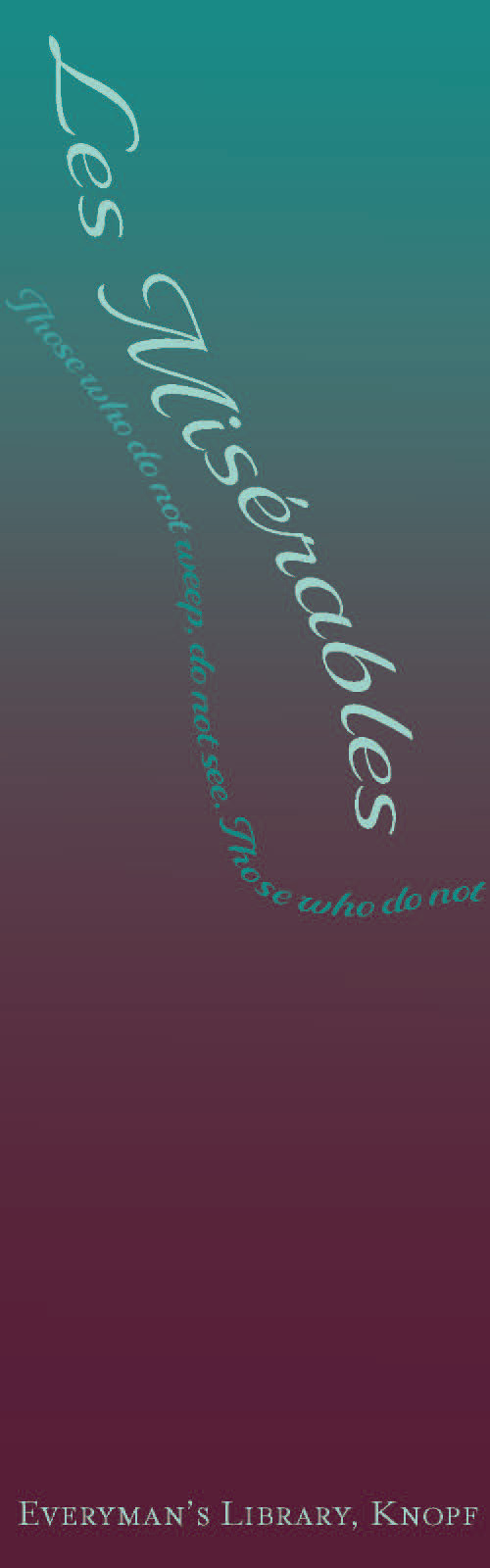 "Les Misérables" Bookmark