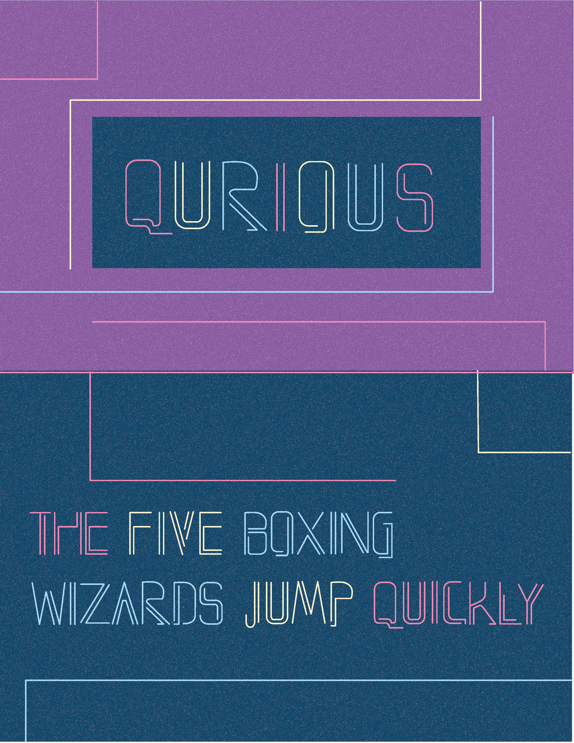 Postcard Design for "QURIOUS"