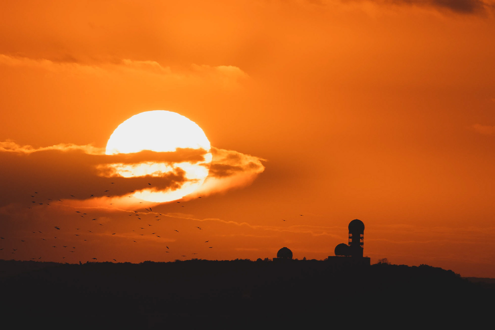 Teufelsberg zum Sonnenuntergang