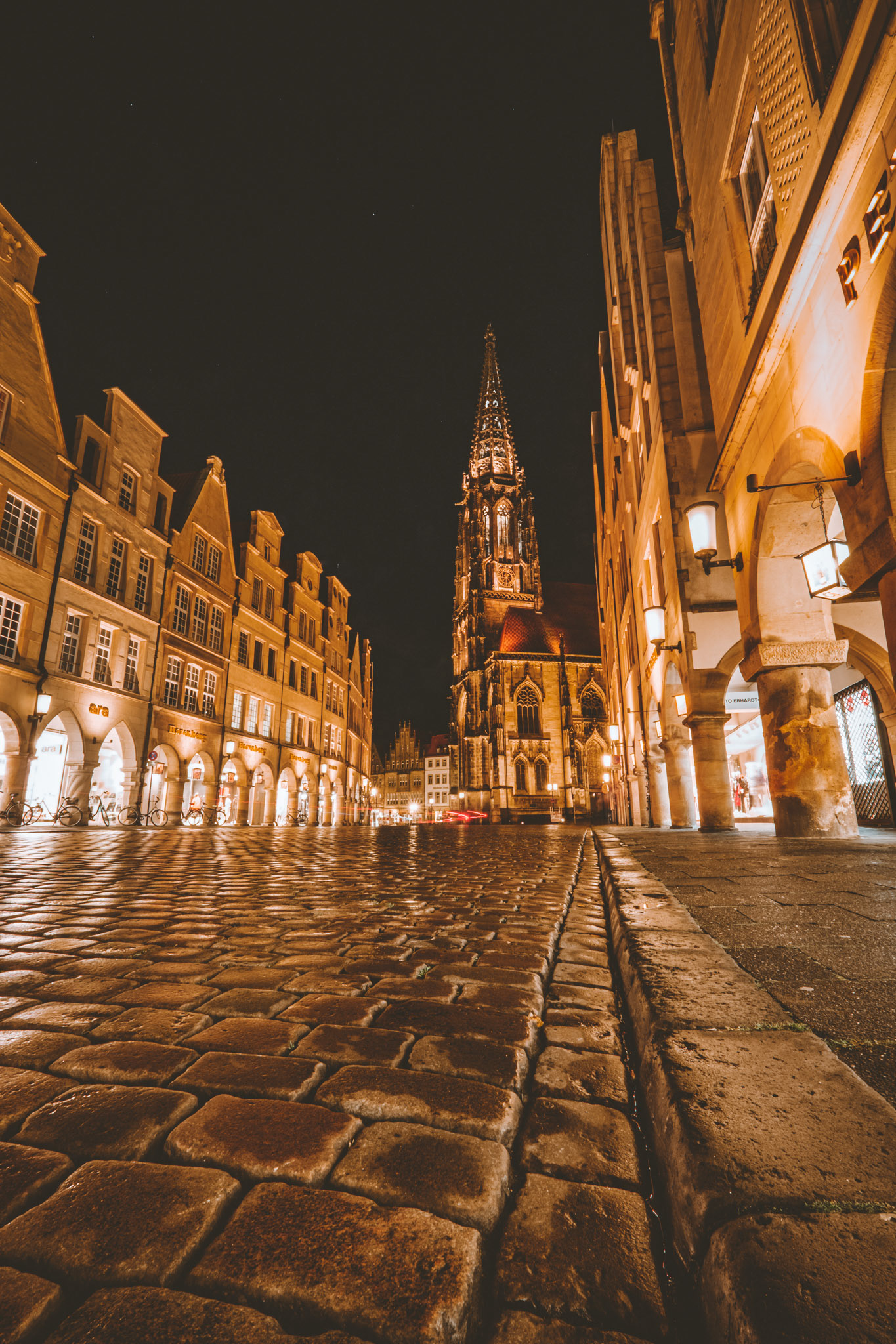 Prinzipalmarkt bei Nacht
