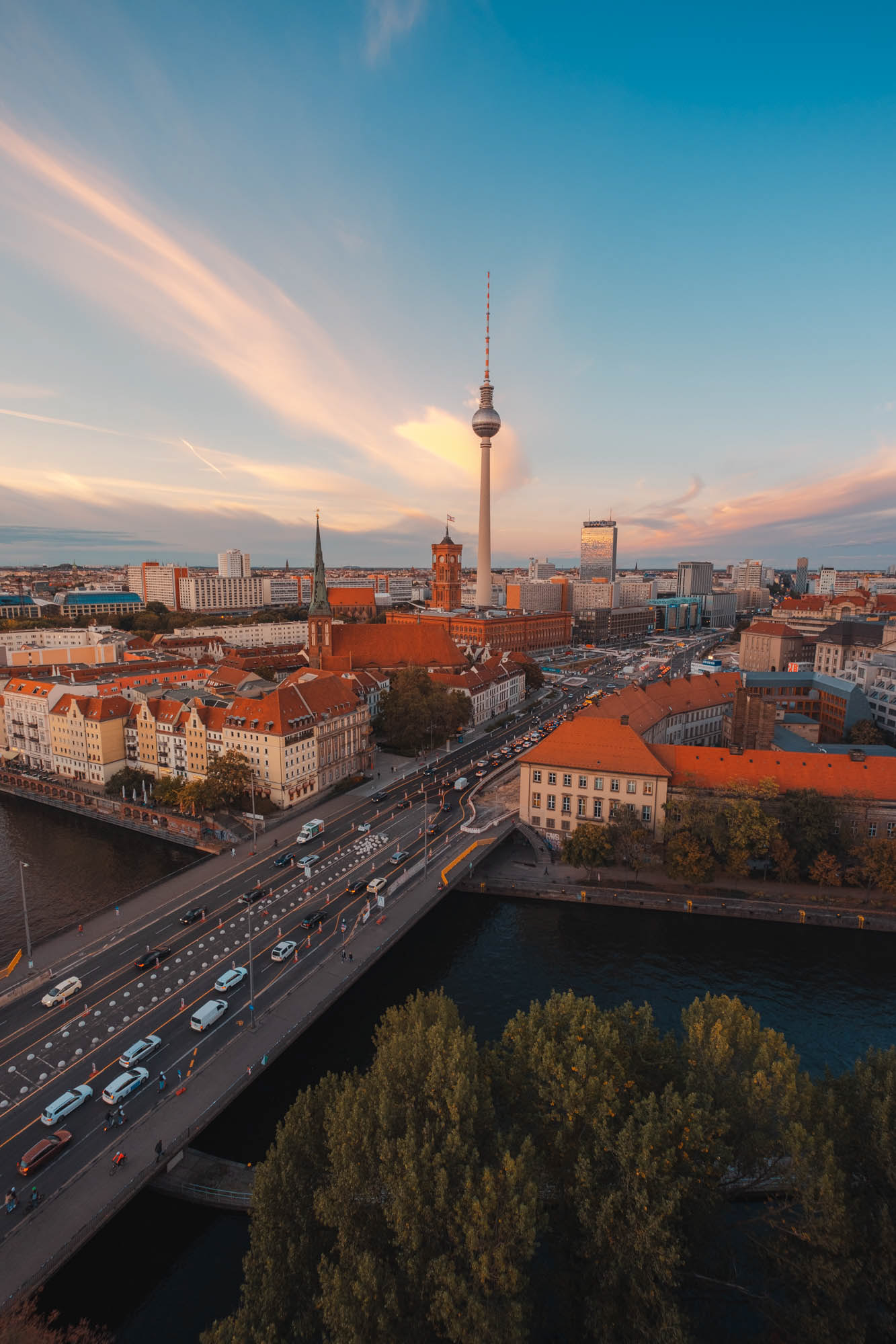 Sonnenuntergang über Berlin
