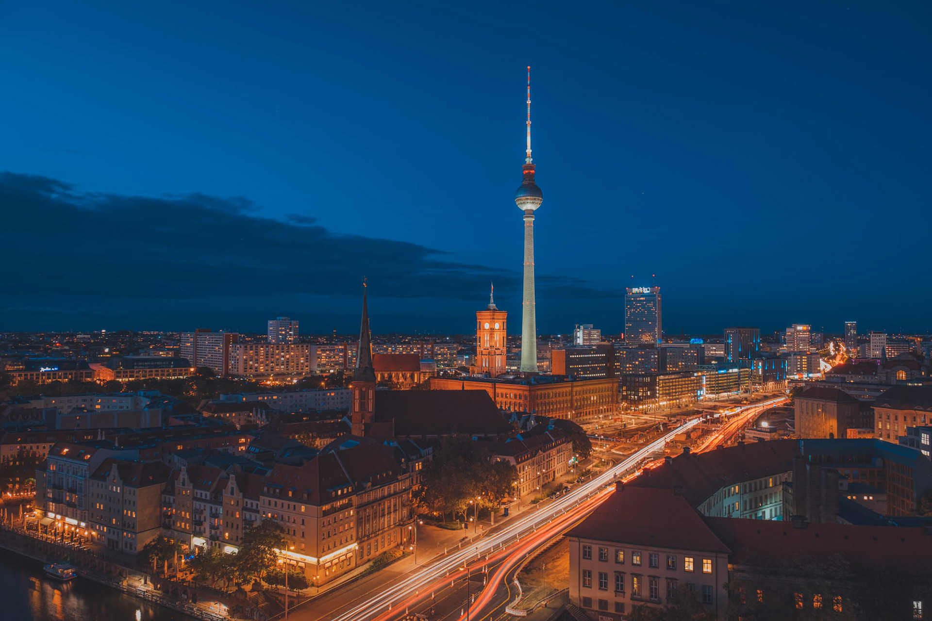 Blauestunde über Berlin