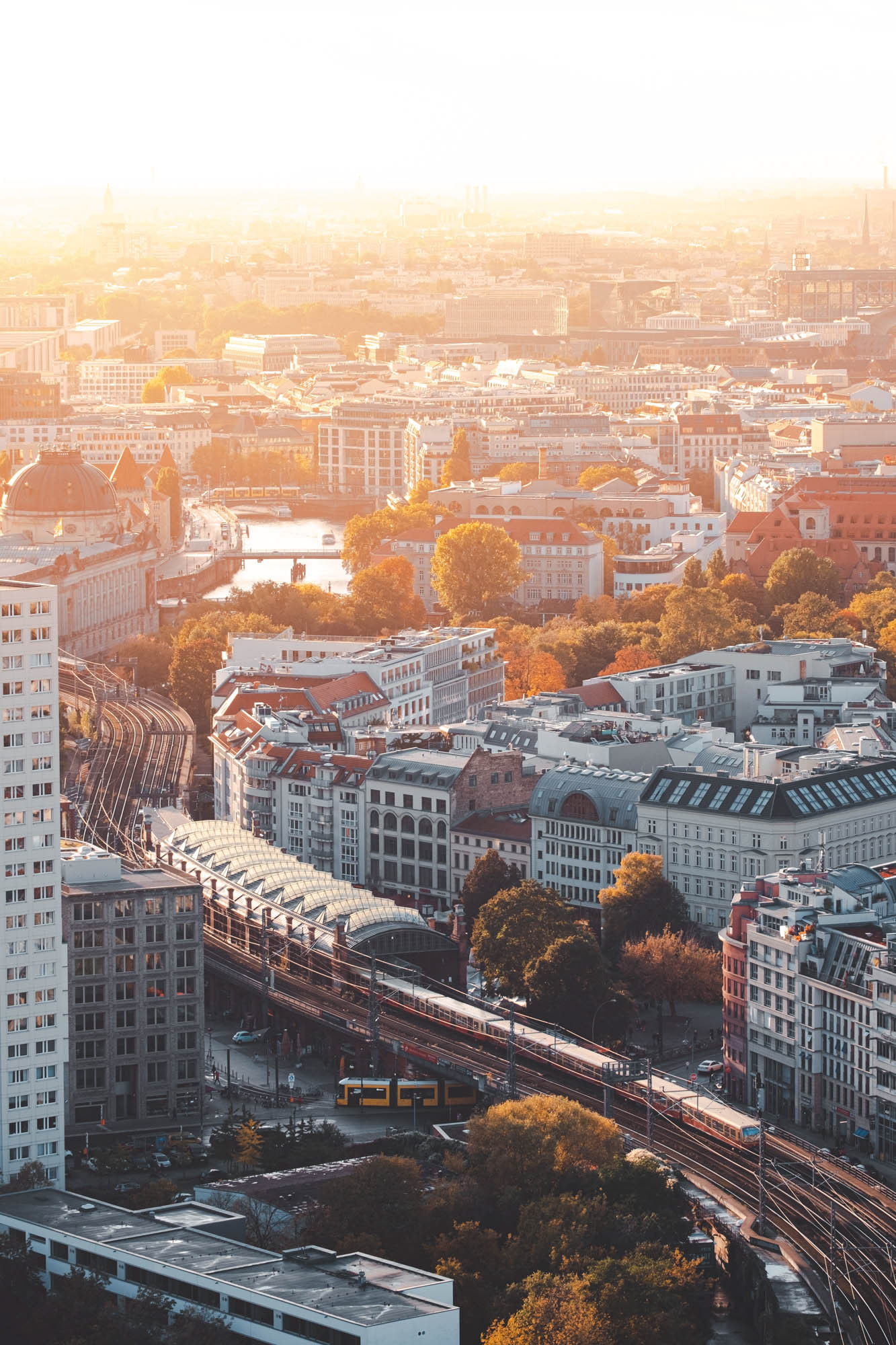 Berlin zum Sonnenuntergang