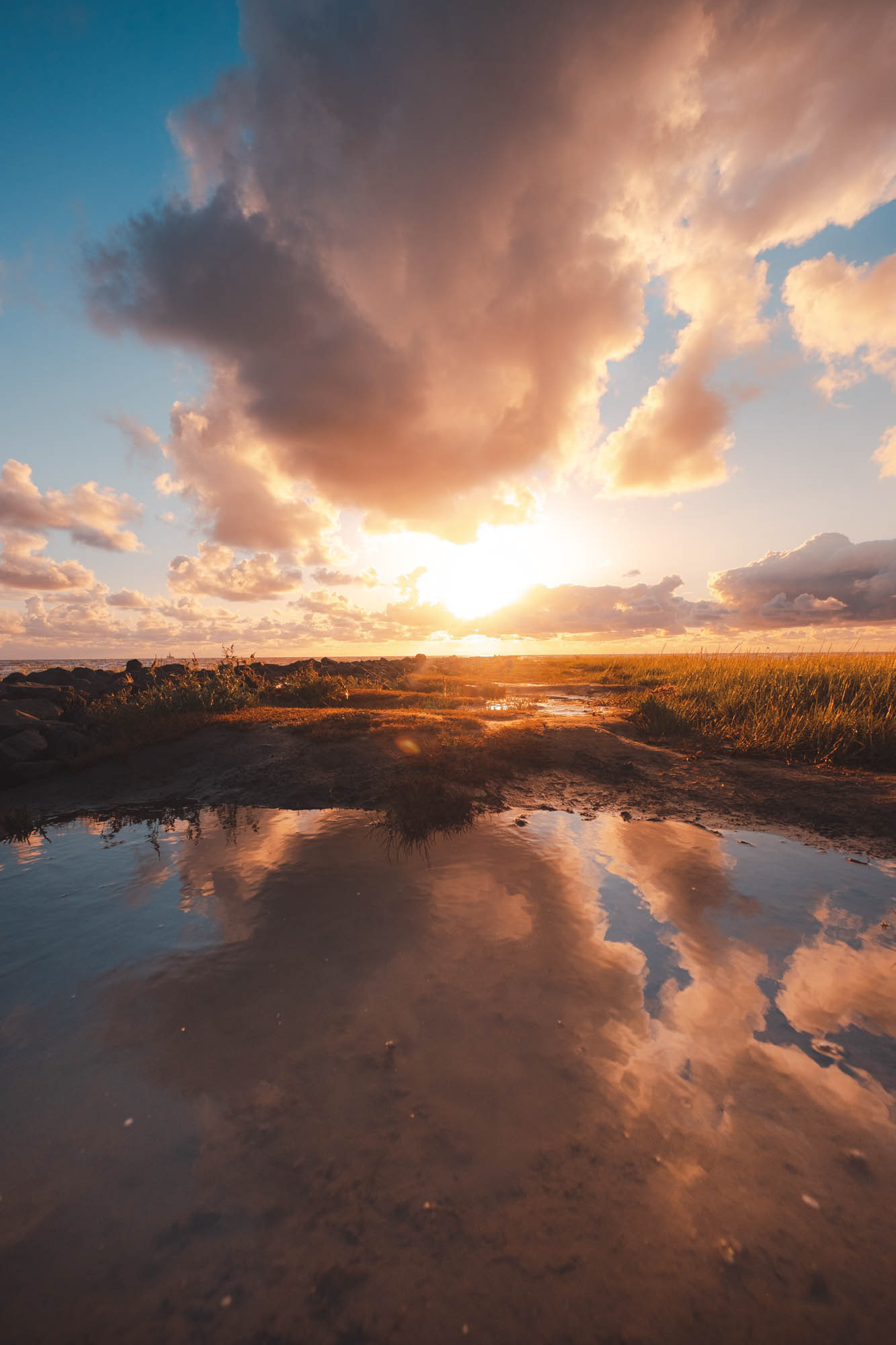Sonnenuntergang über der Nordsee