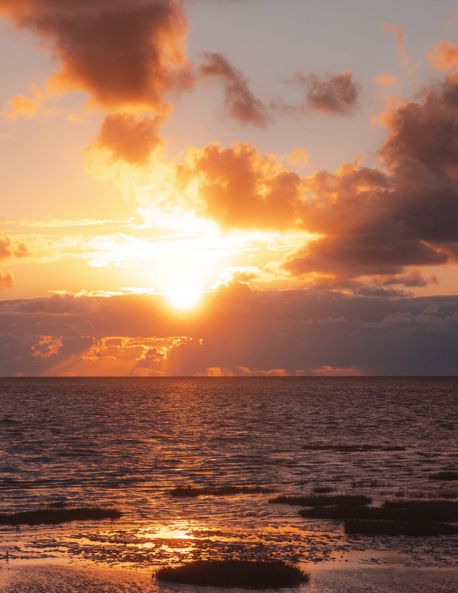 Sonnenuntergang über der Nordsee