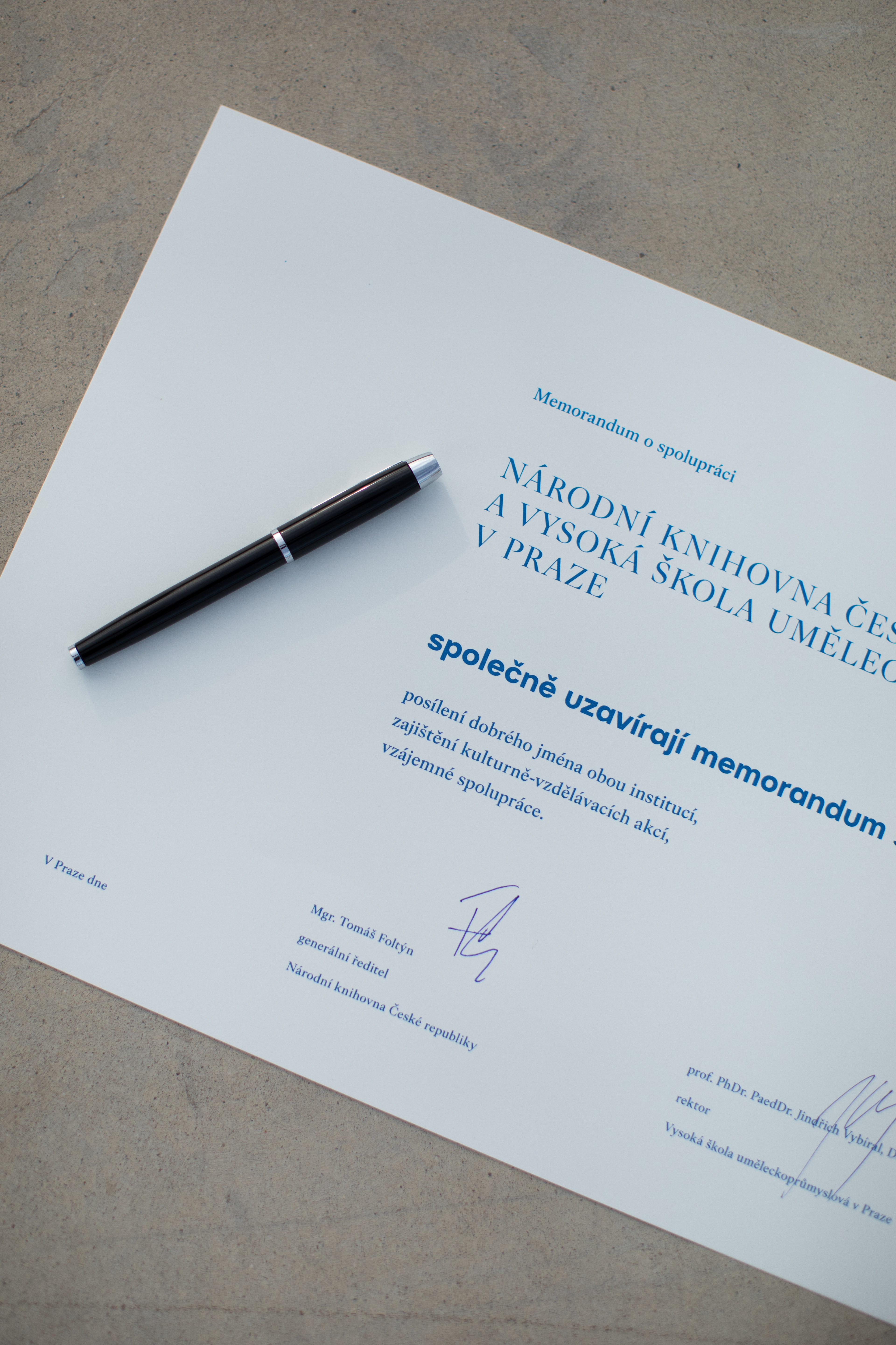 Memorandum ČNK a UMPRUM