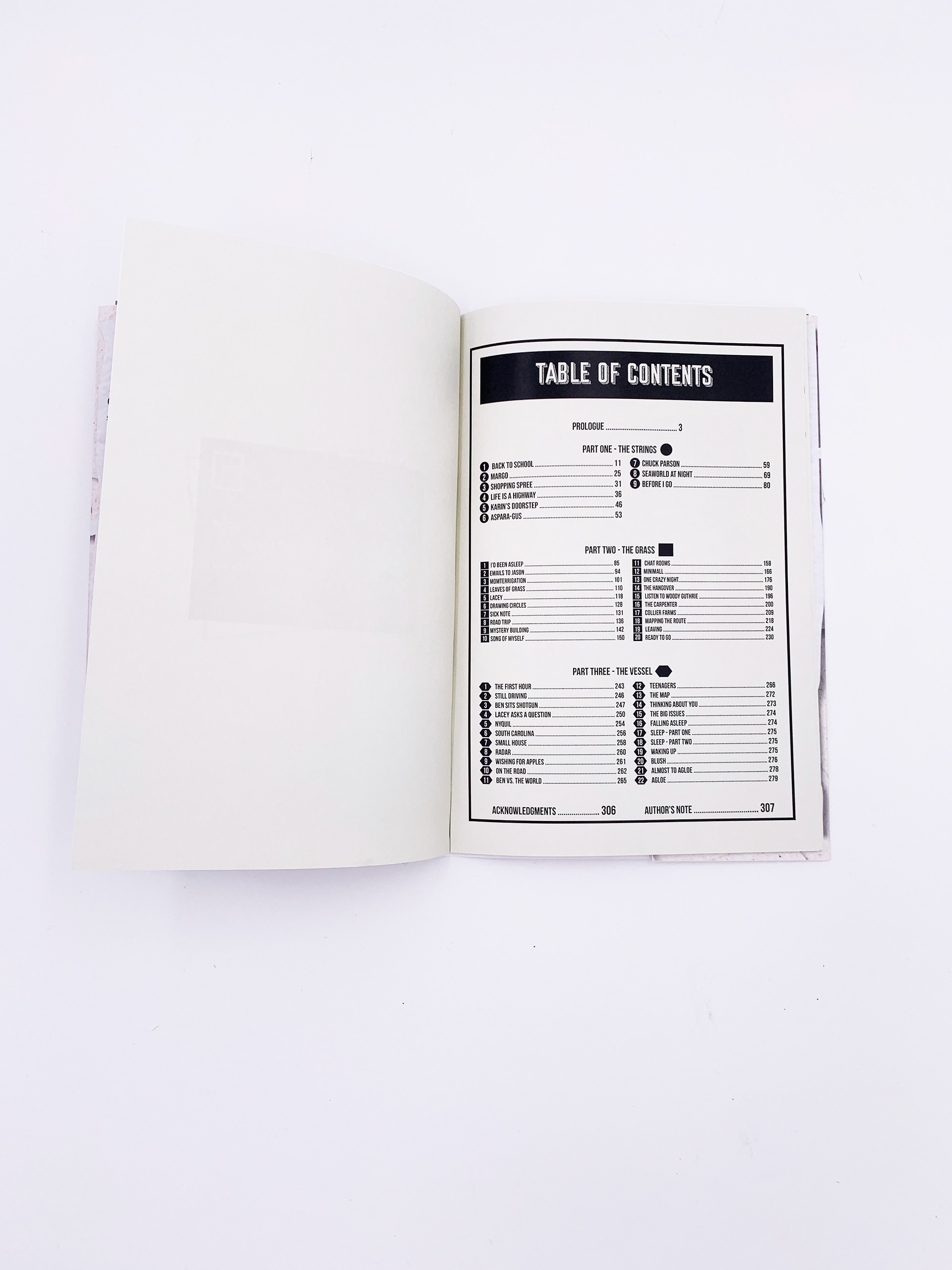 Physical Table of Contents