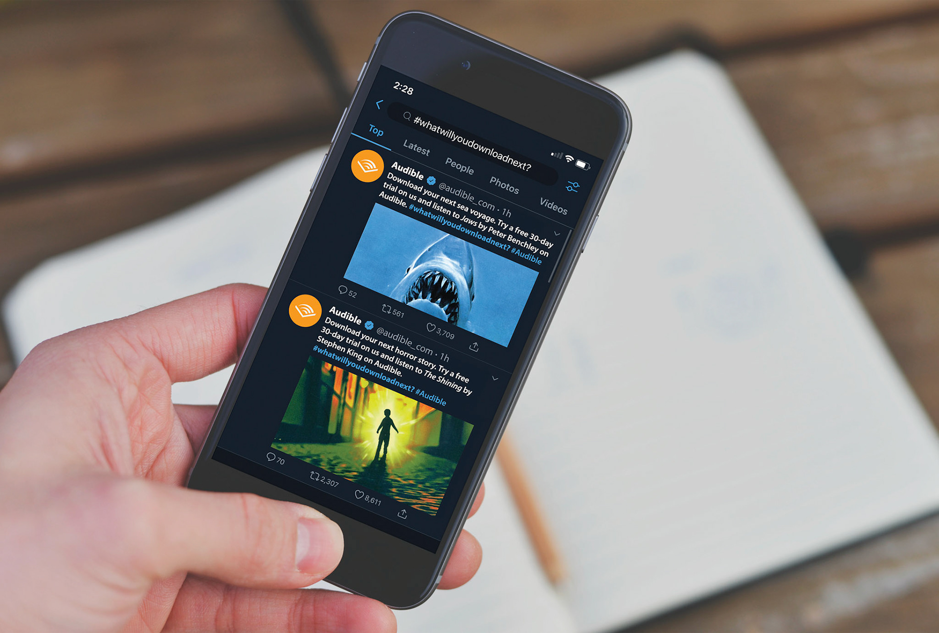 Mobile Twitter Promotion Mock-Up