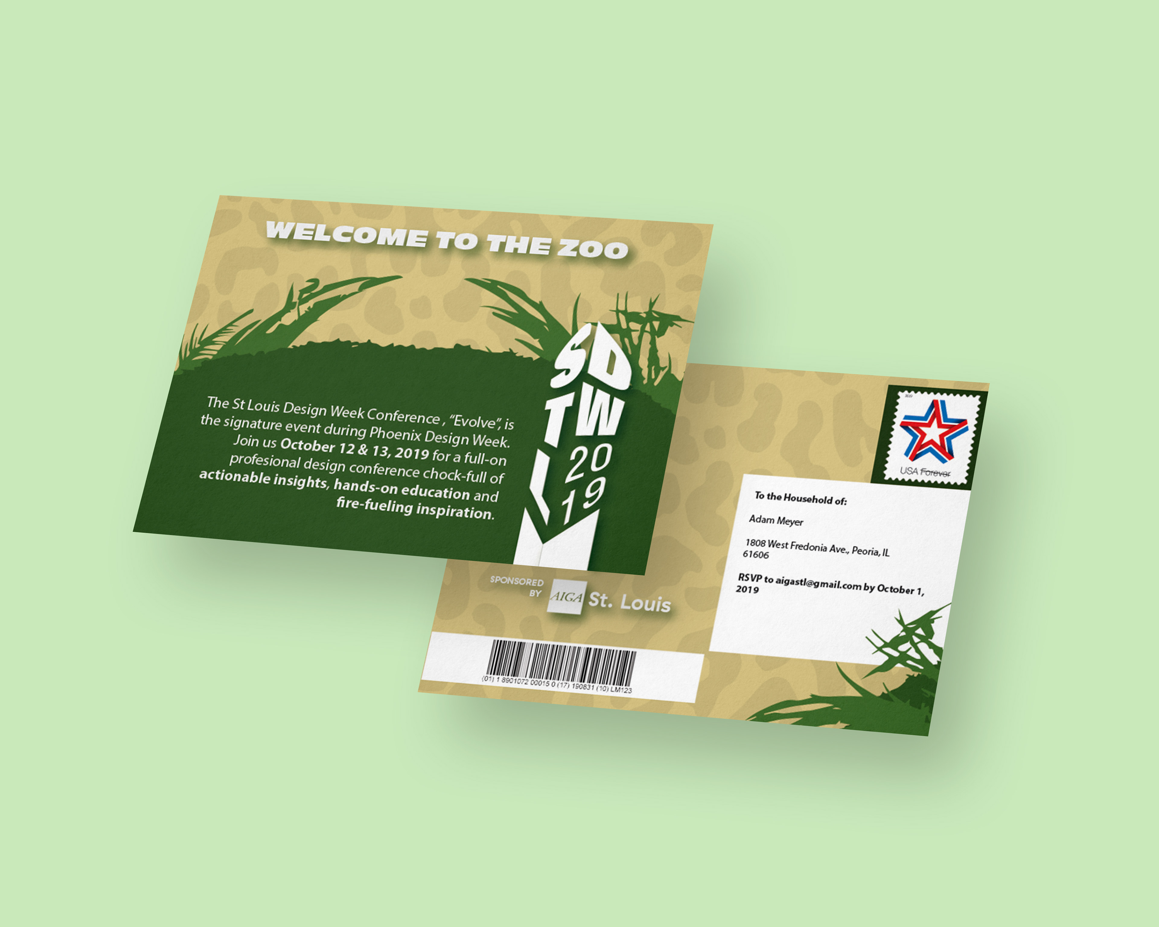 Postcard Invitation Mock-Up