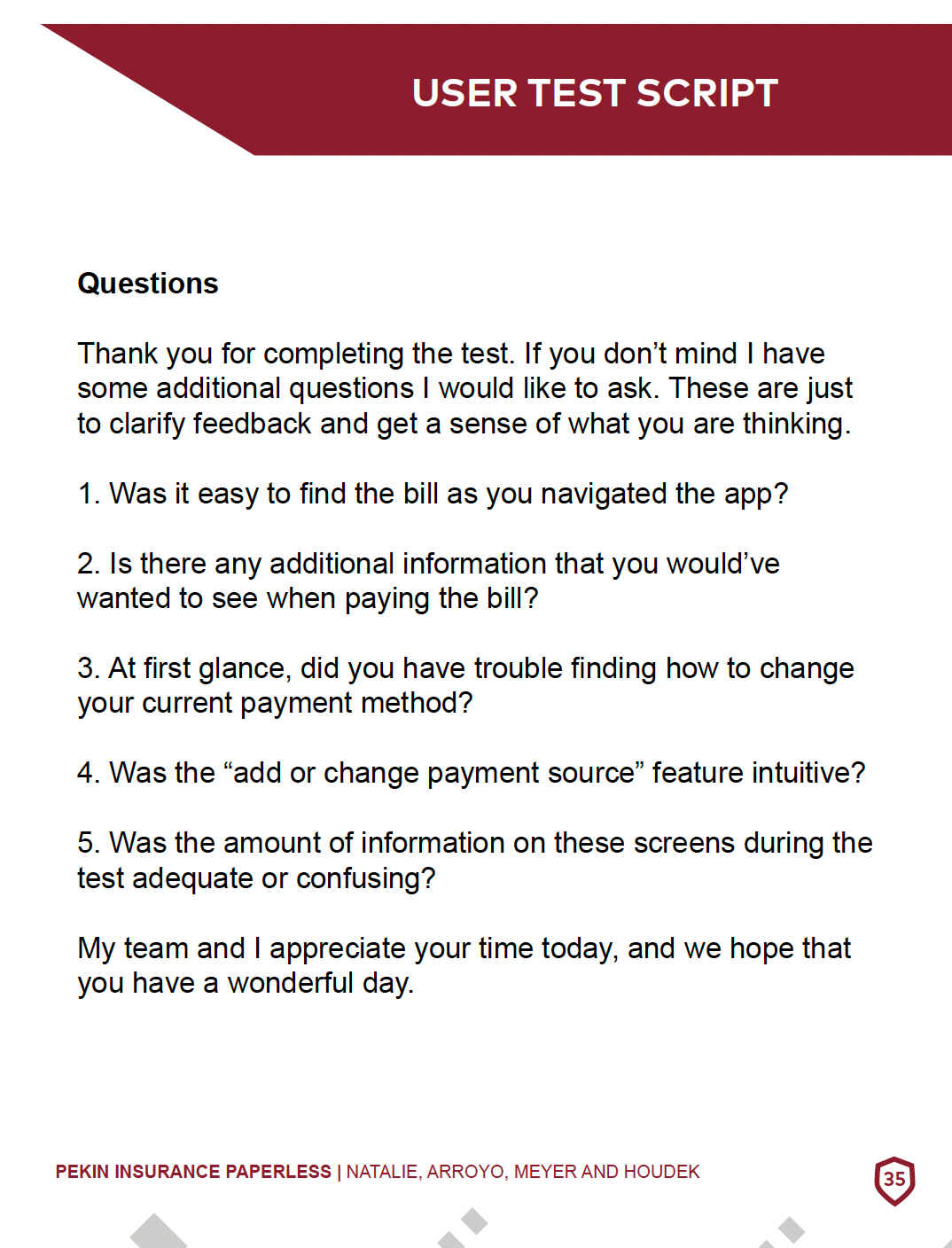 User Testing