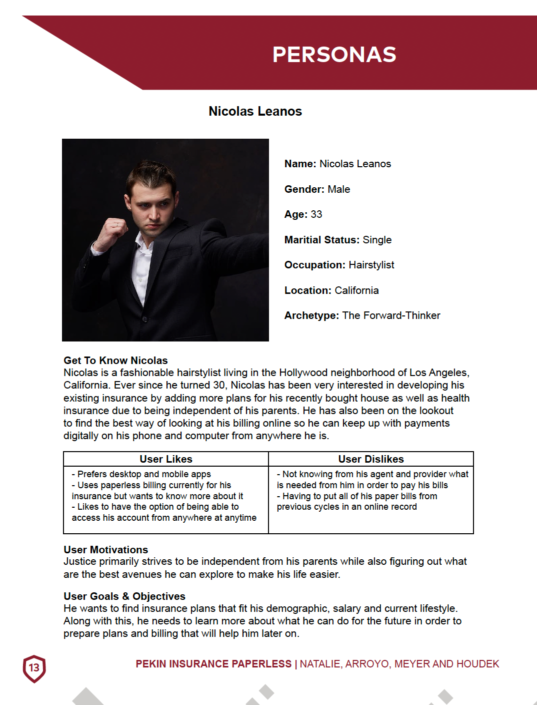 User Persona Example