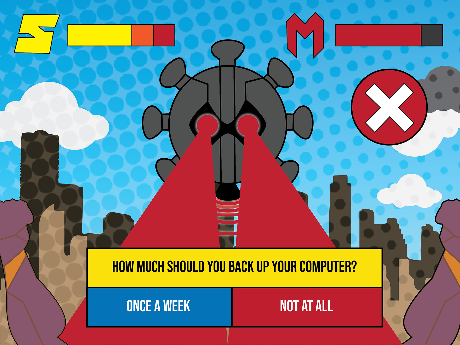 The Battle for Safe Internet Online Game Concept