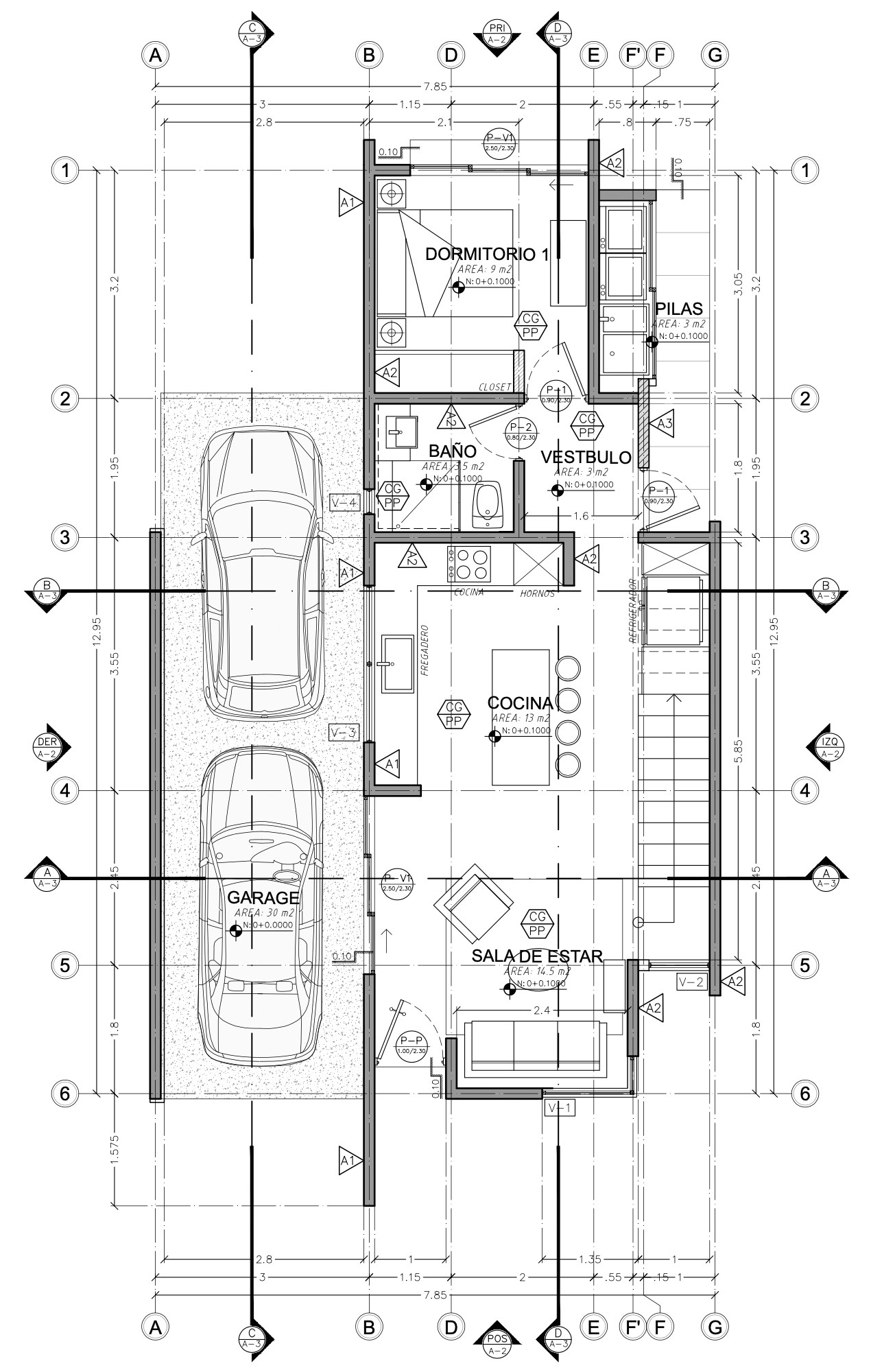 Planta Arquitectónica 1