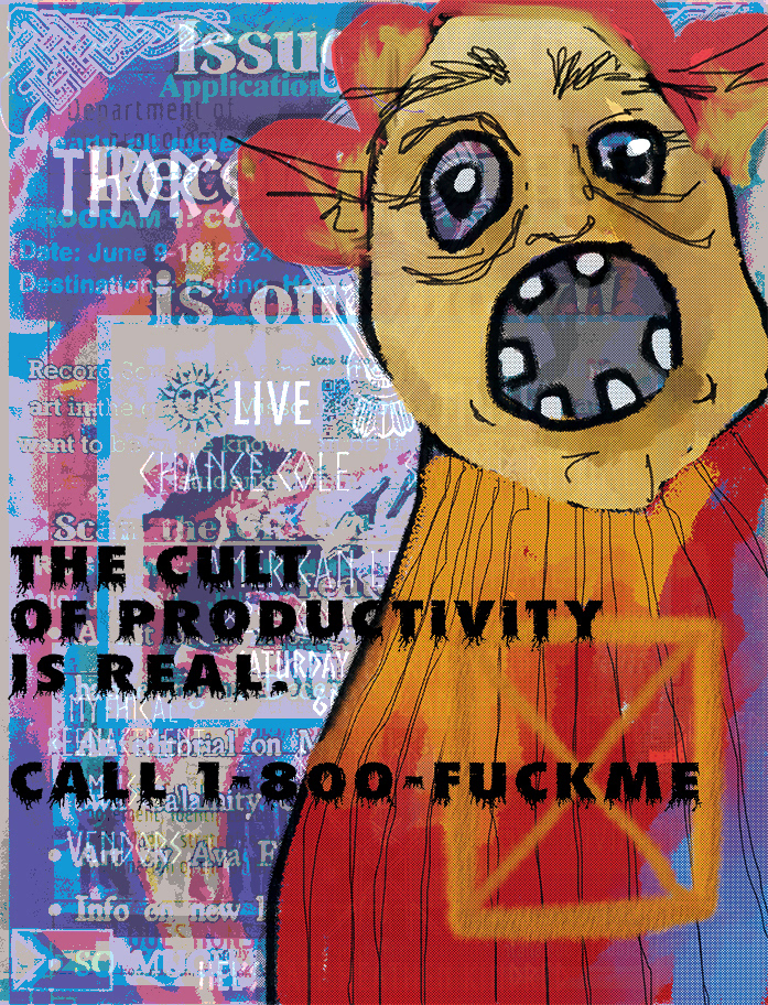 Salomé Aydlett, Capitalist fuckline, 2024, 697 × 912 pixels, digital illustration