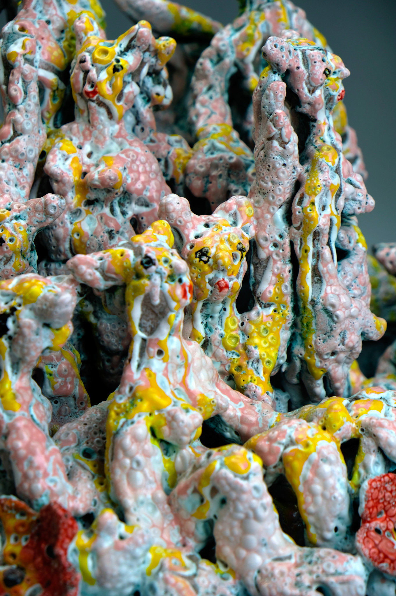 Salome Aydlett, slop pile, 2025, clay, glaze, 14 x 12 x 12in