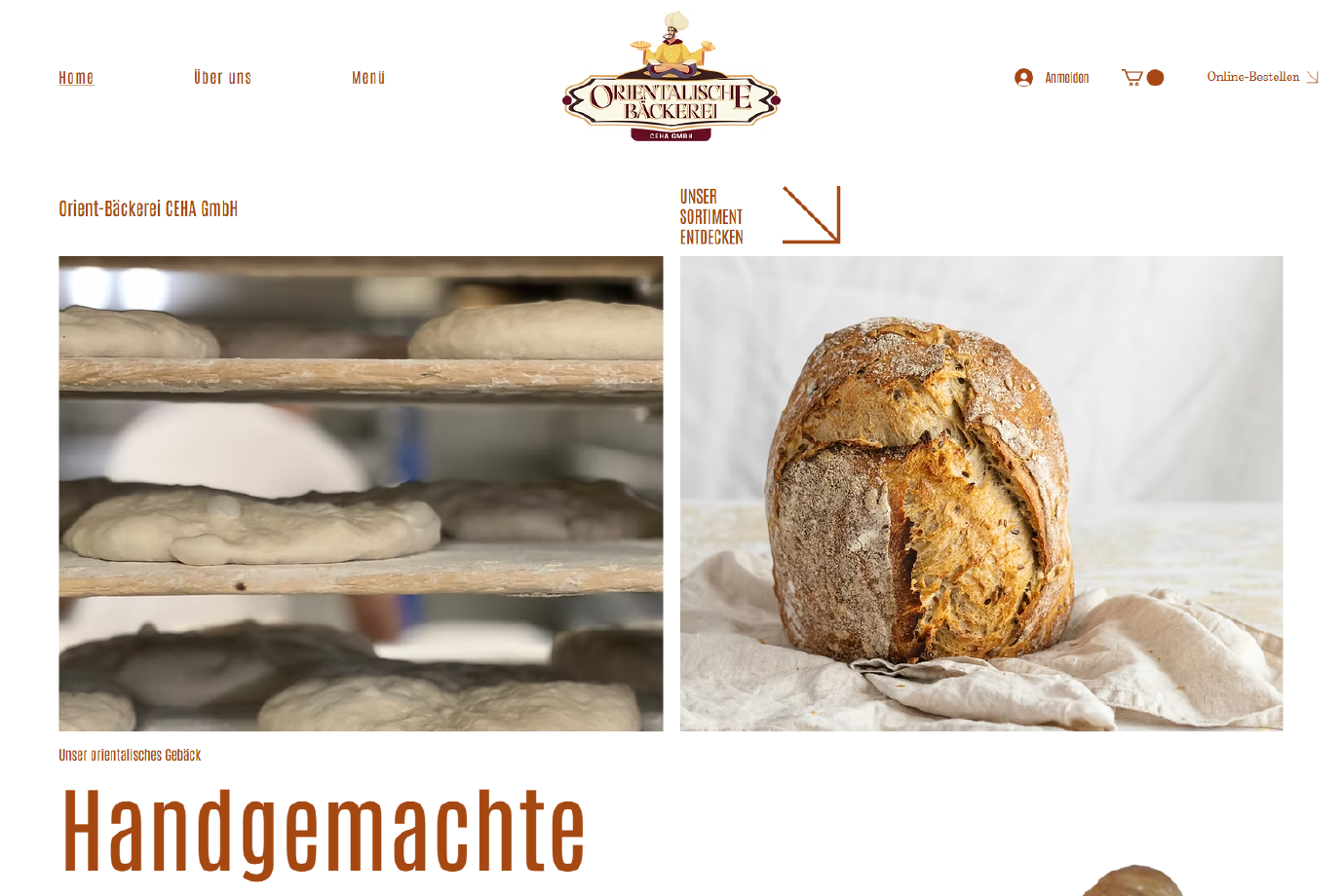 Orientalische Bäckerei | Bakery in Bern Schweiz | Corporate web | Brand Identity | Design