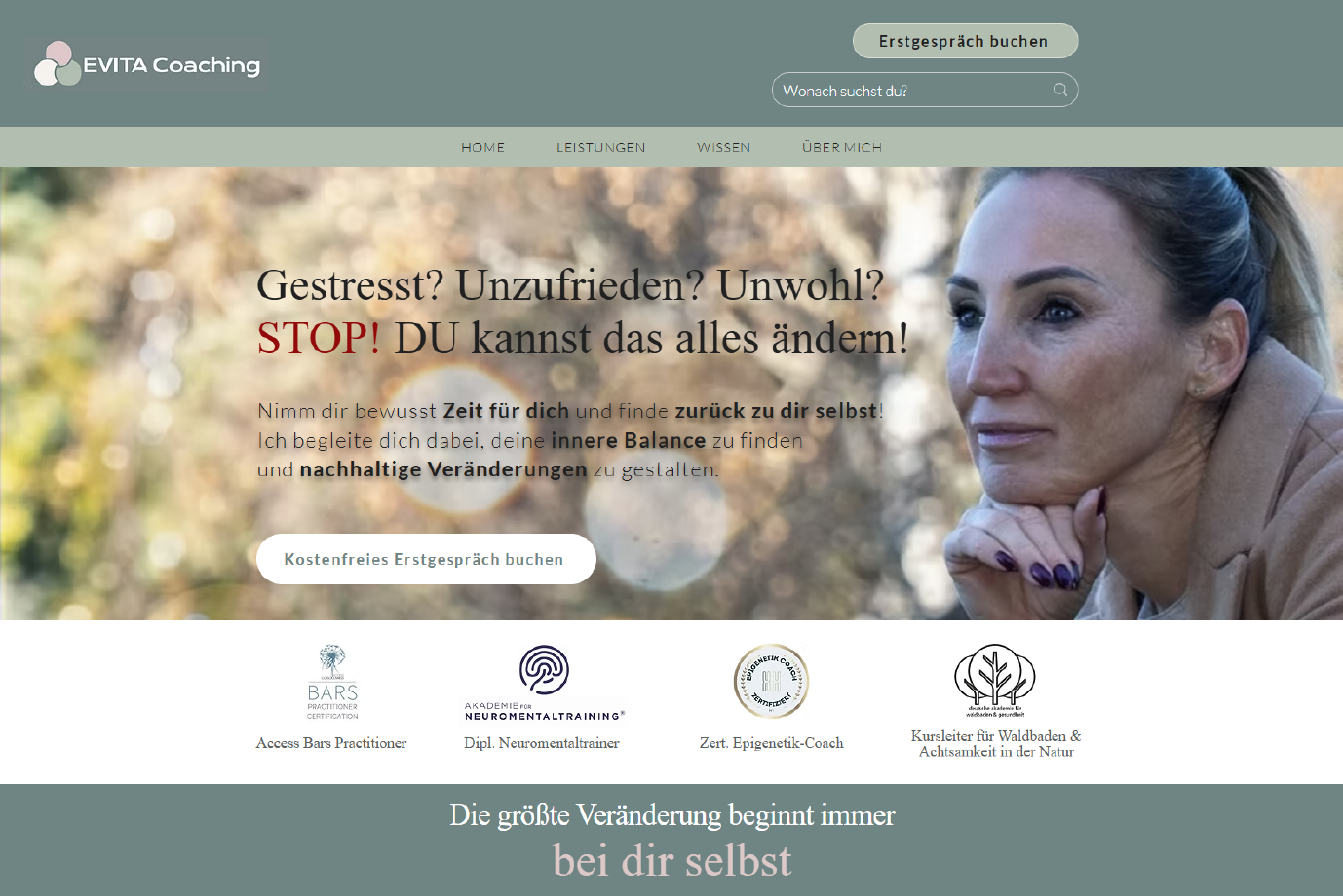 Evita Coaching | Redesign | Moodboard | Web | SEO