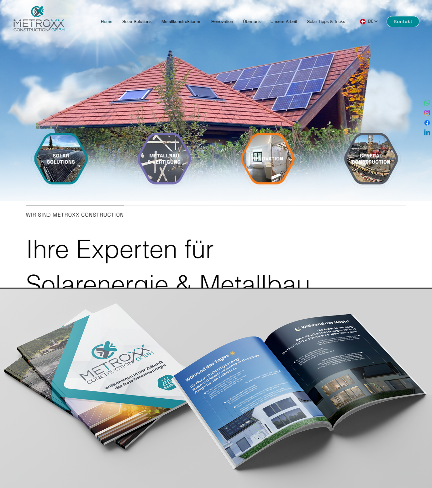 Metroxx | Construction Company Switzerland | Webdesign | Webdevelopment | Corporate Design | Printing Materials | Merch