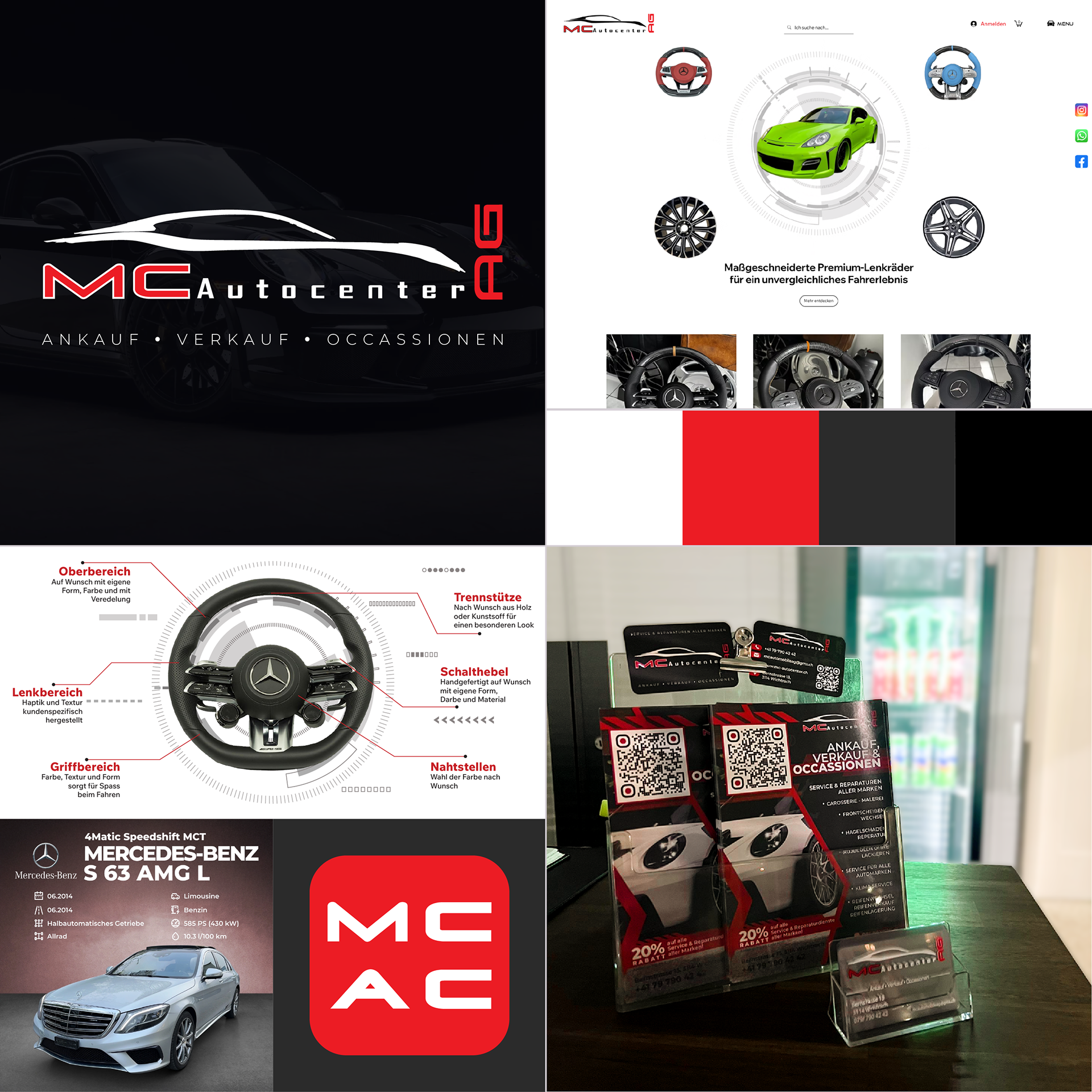 MC Autocentar AG | Schweiz | Moodboard | Design