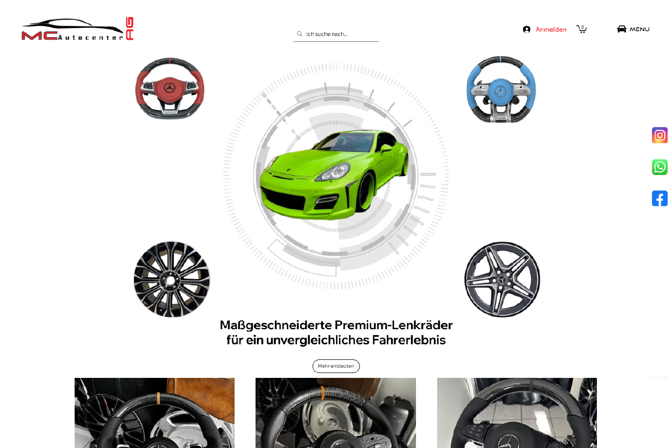MC Autocentar AG | Schweiz | Webdesign | Webshop | Google My Business | Corporate design | Social Media