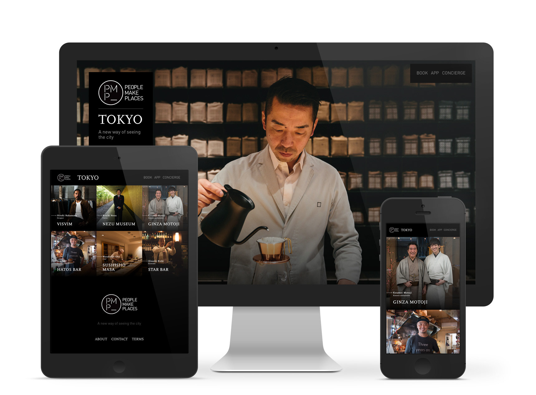 The People Make Places website on various devices