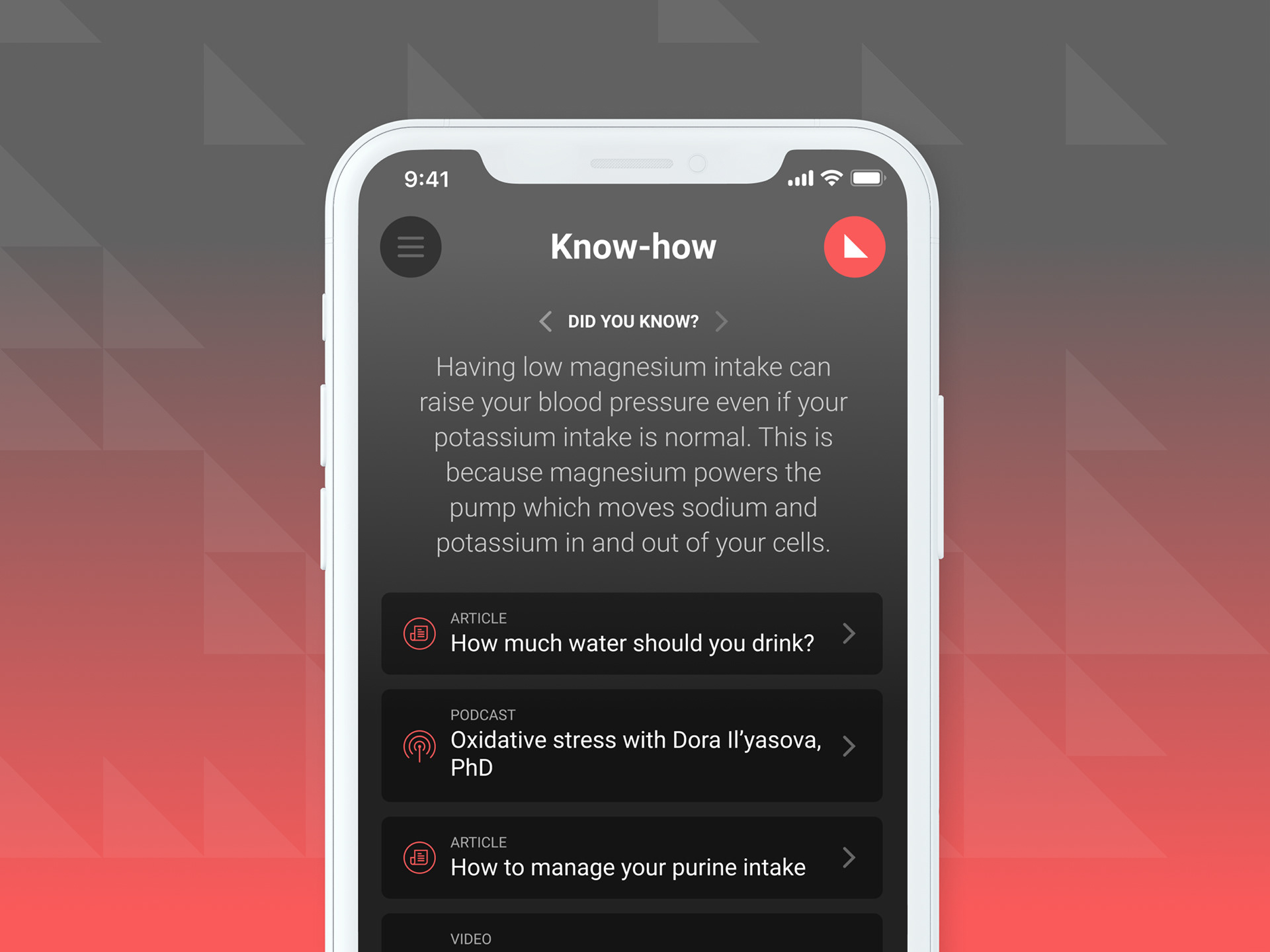 iPhone showing Know-how screen of Bisu app