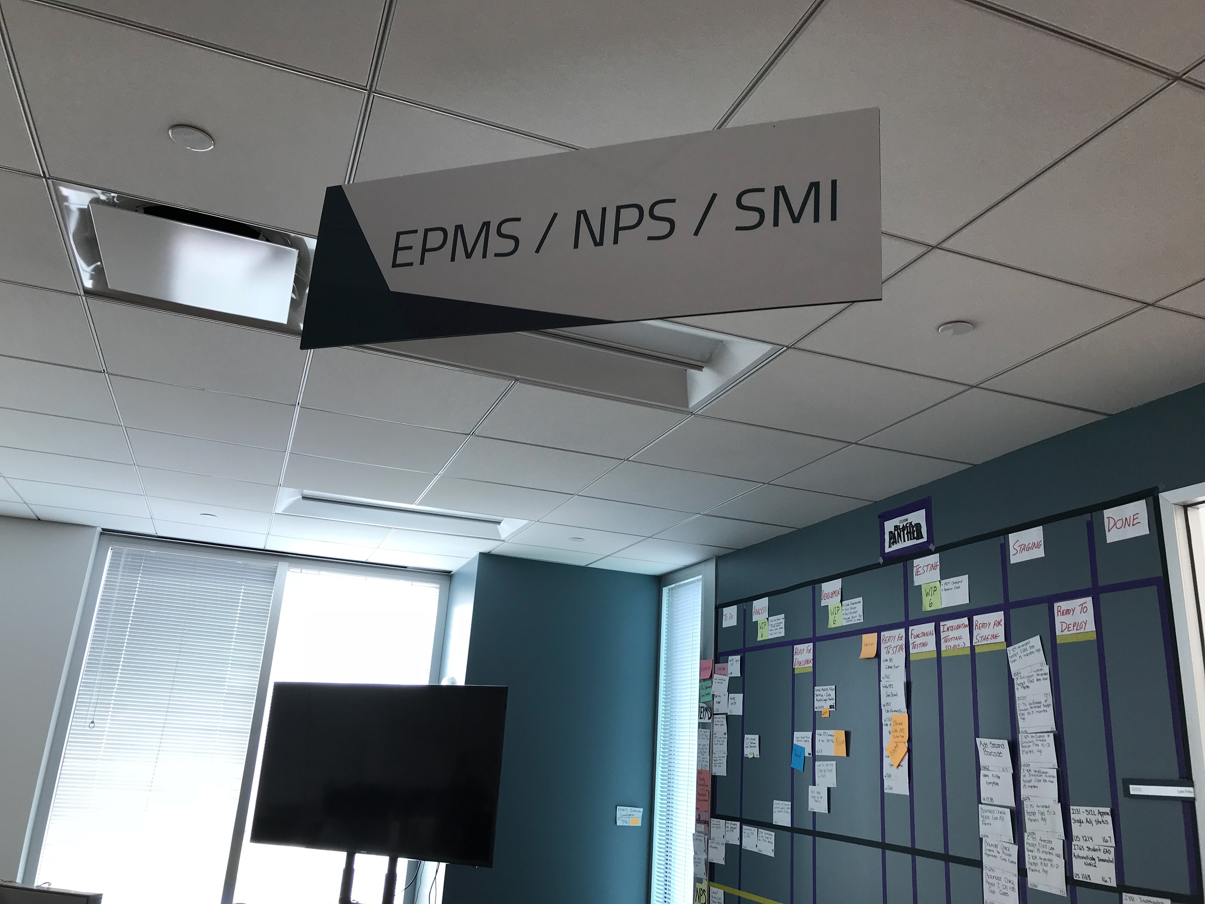 Hanging Department Signage