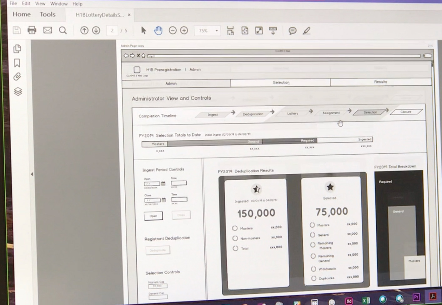 H-1B Lottery Wireframe