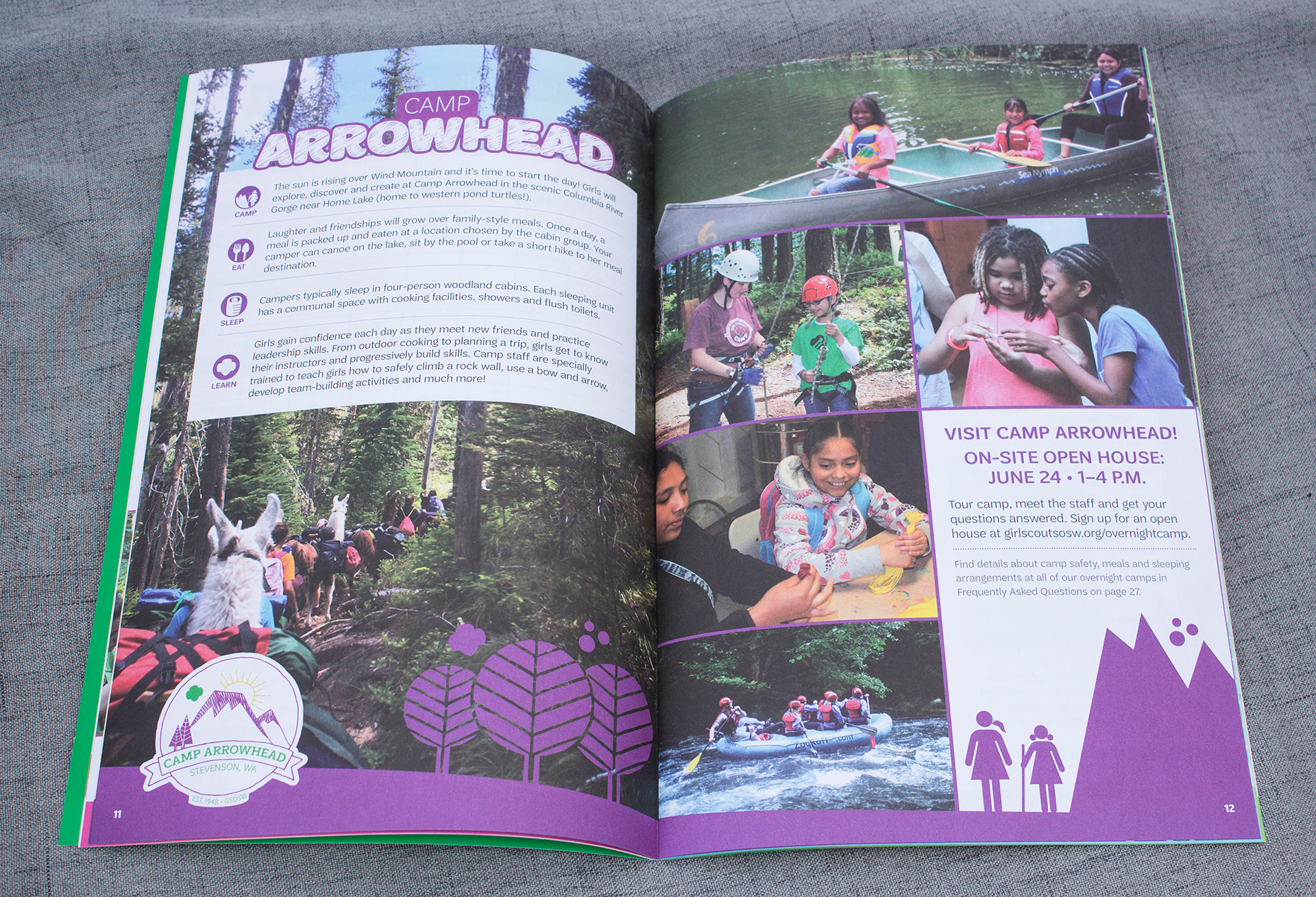 Special logo for the spirit of Camp Arrowhead.