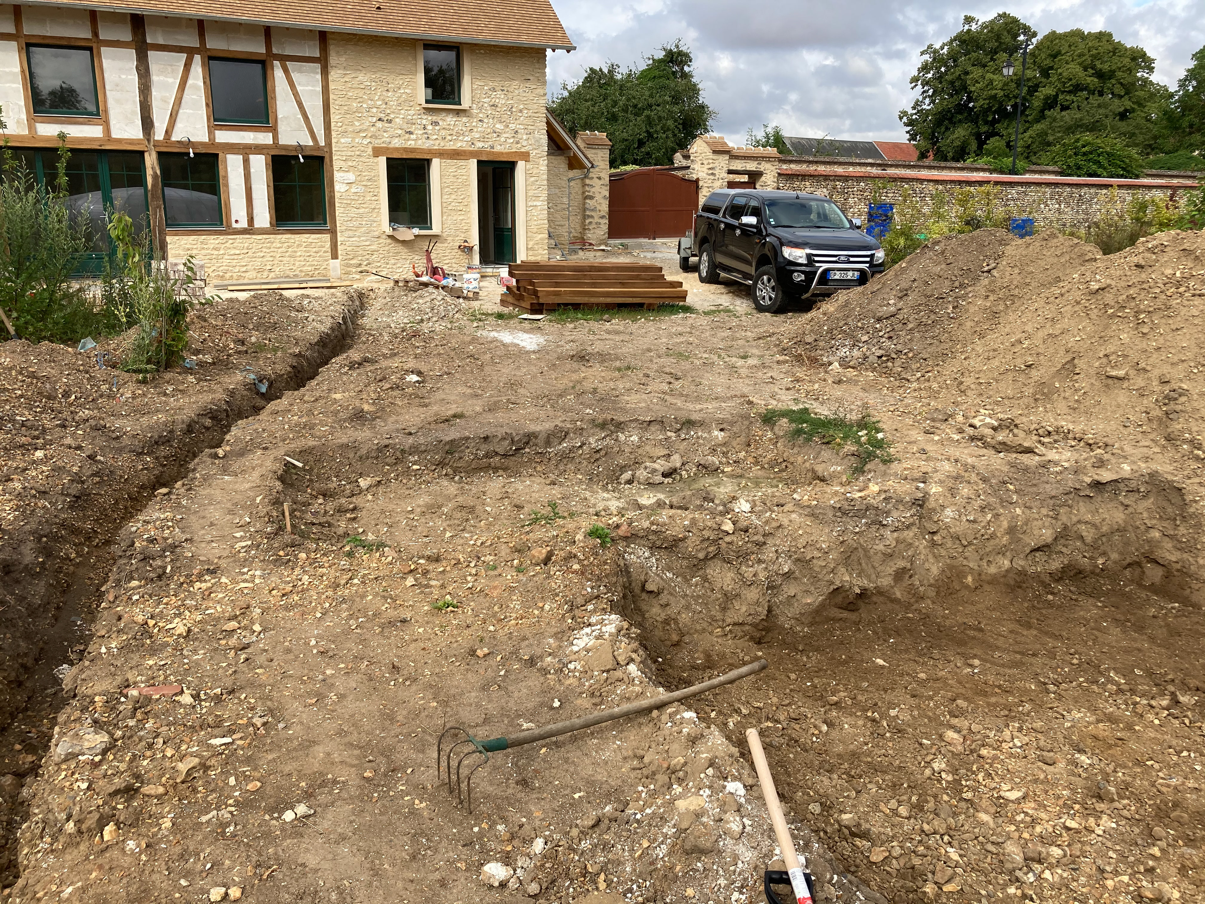 Site preparation — excavation