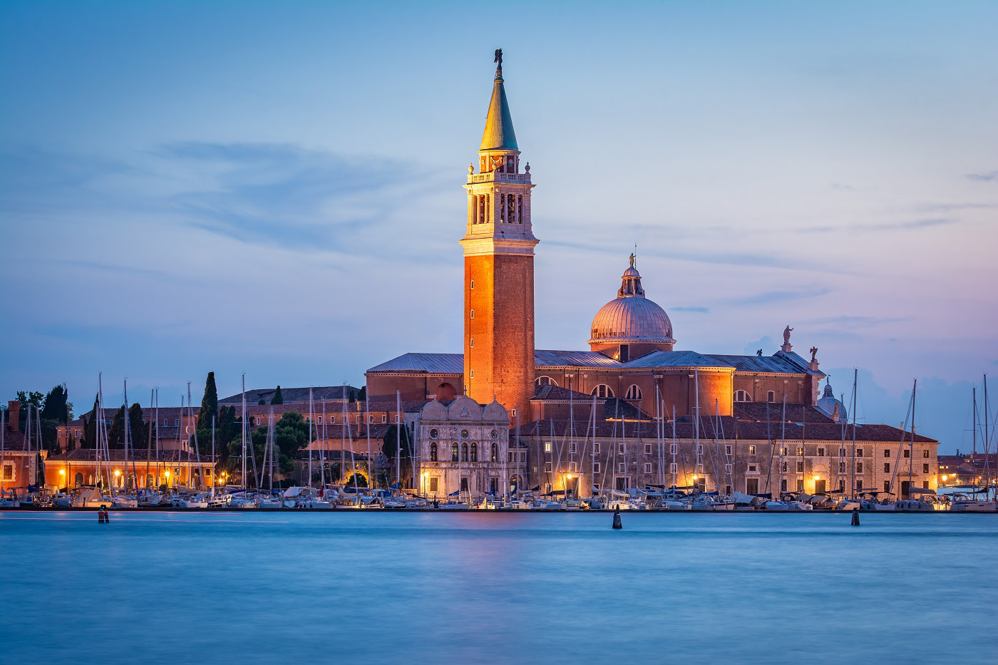 San Giorgio Maggiore in der Abenddämmerung