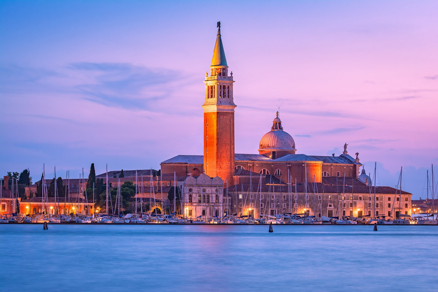 San Giorgio Maggiore in der Abenddämmerung