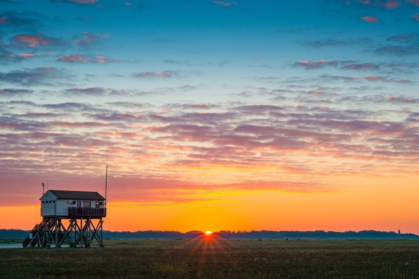 Sonnenaufgang in Sankt Peter Ording Böhl