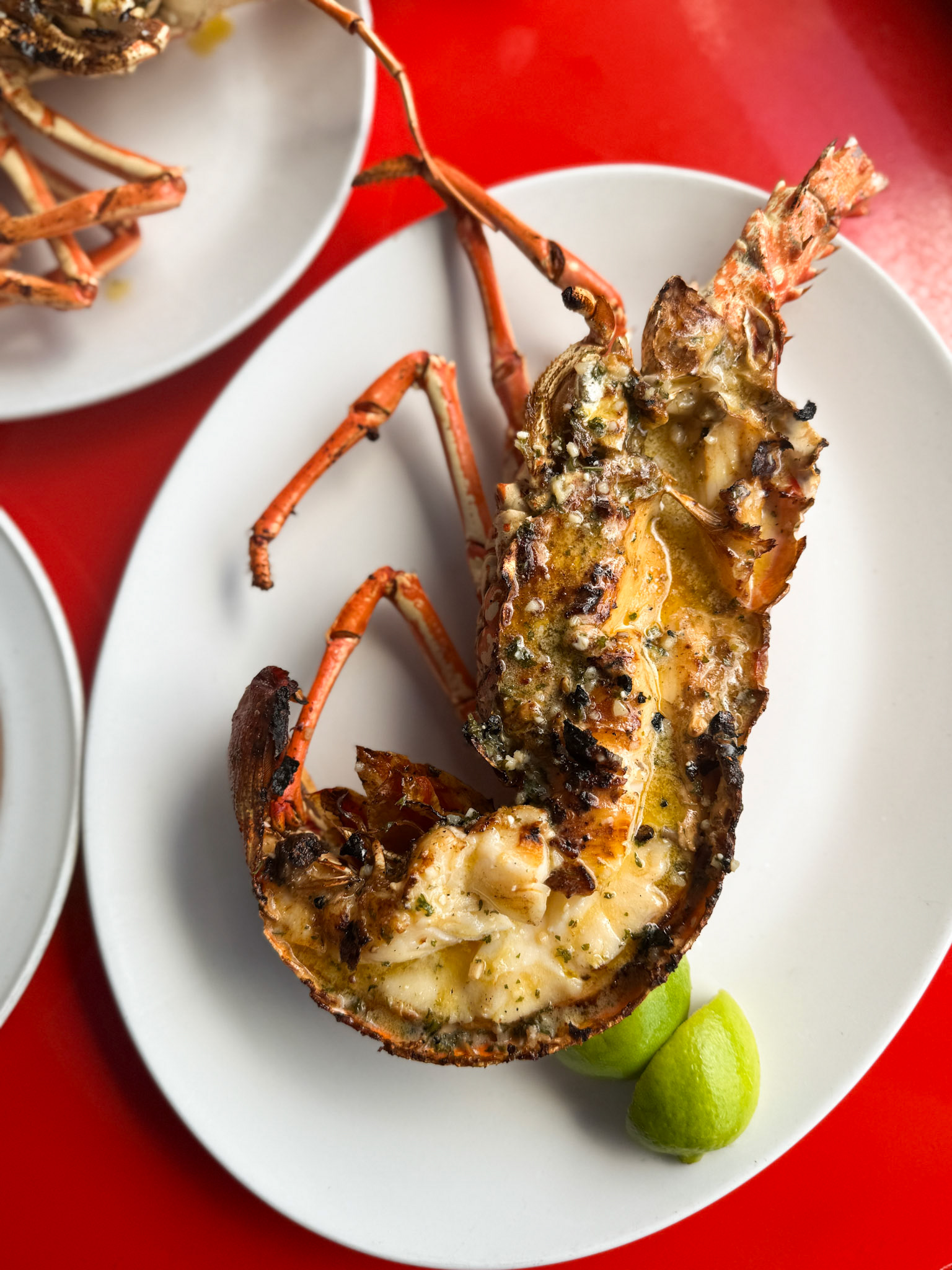 Lobster at Lee's Roadside Grill & Bar in Sint Maarten